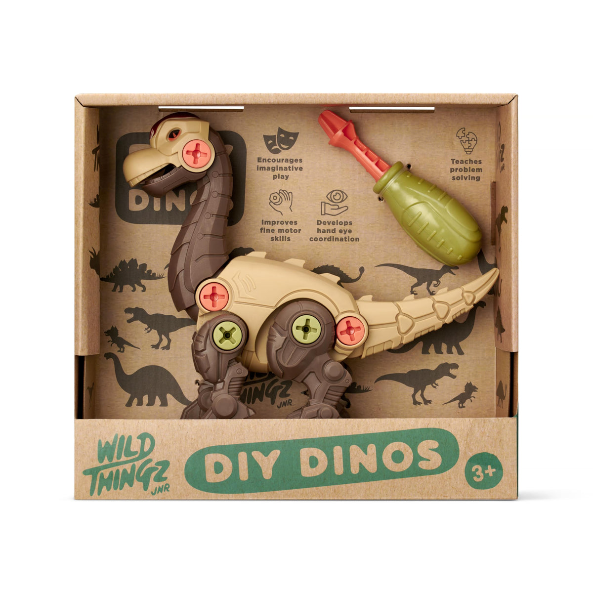 Wild Thingz Brachiosaurus DIY Build & Take Apart Dinosaur Model - Ages 3+