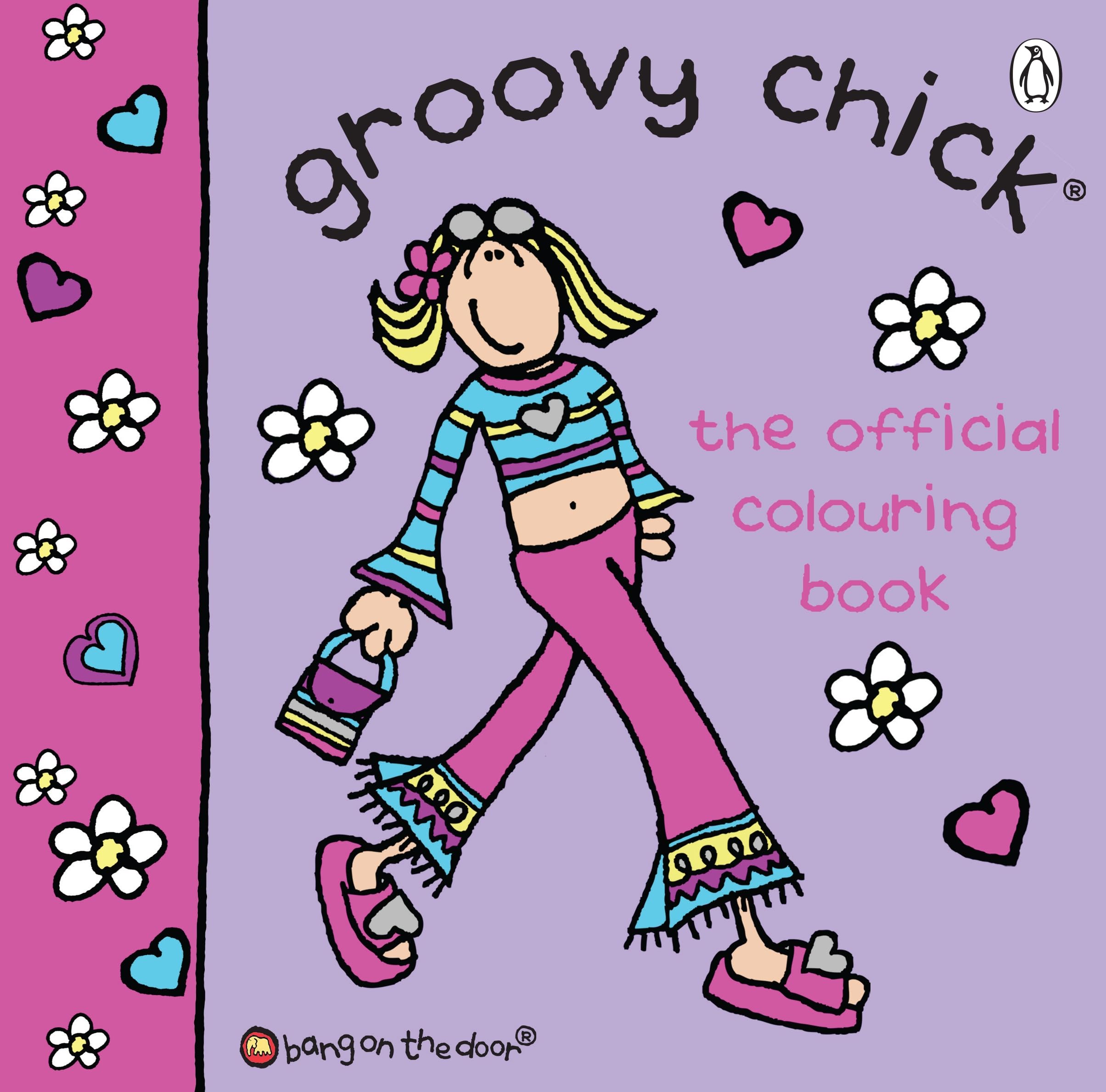 Groovy Chick Coloring Book - Nostalgic 90s Activity | Paperback | 100 Pages 1