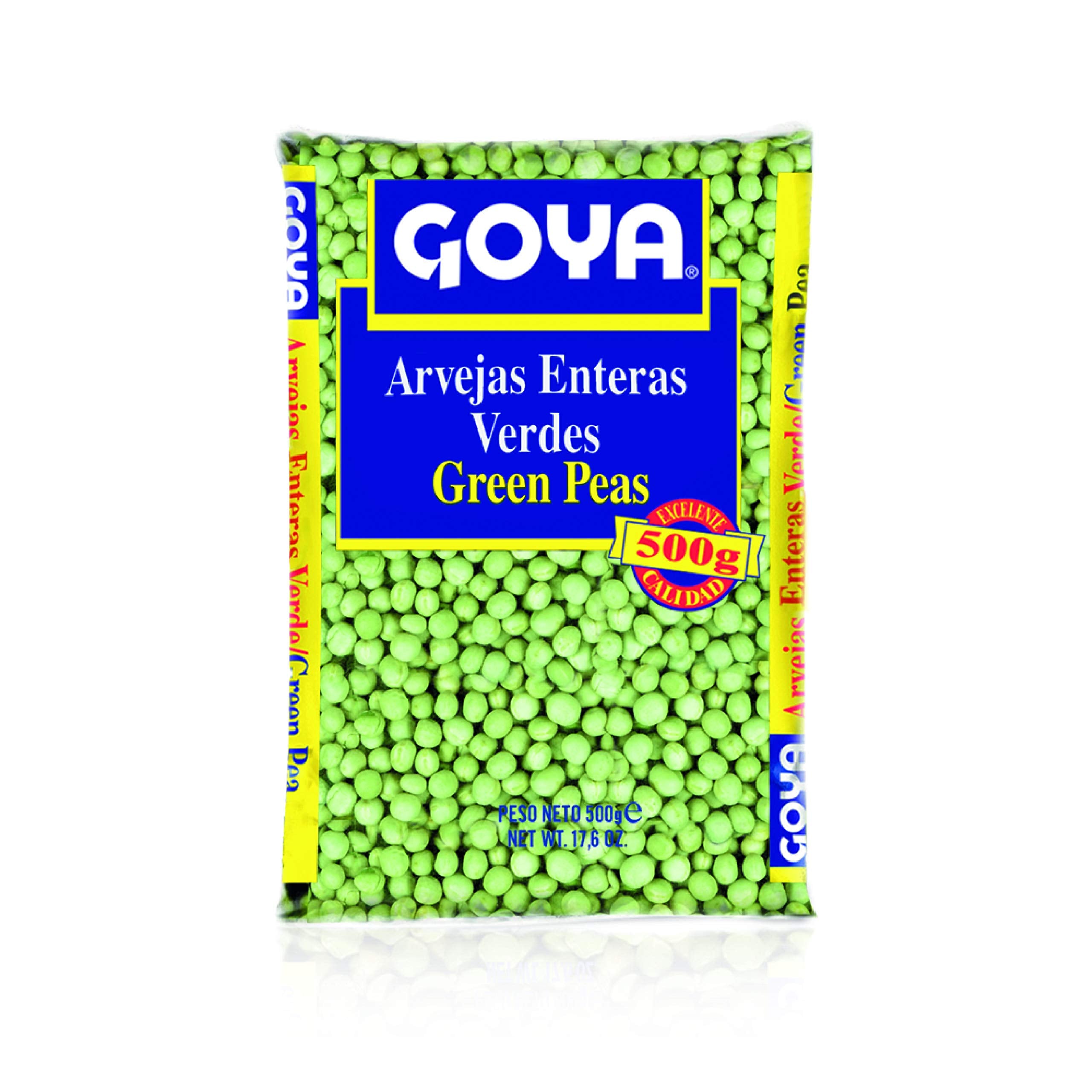 Goya Dry Green Peas (Arvejas Enteras Verdes) - 100% Natural Whole Peas | 500g