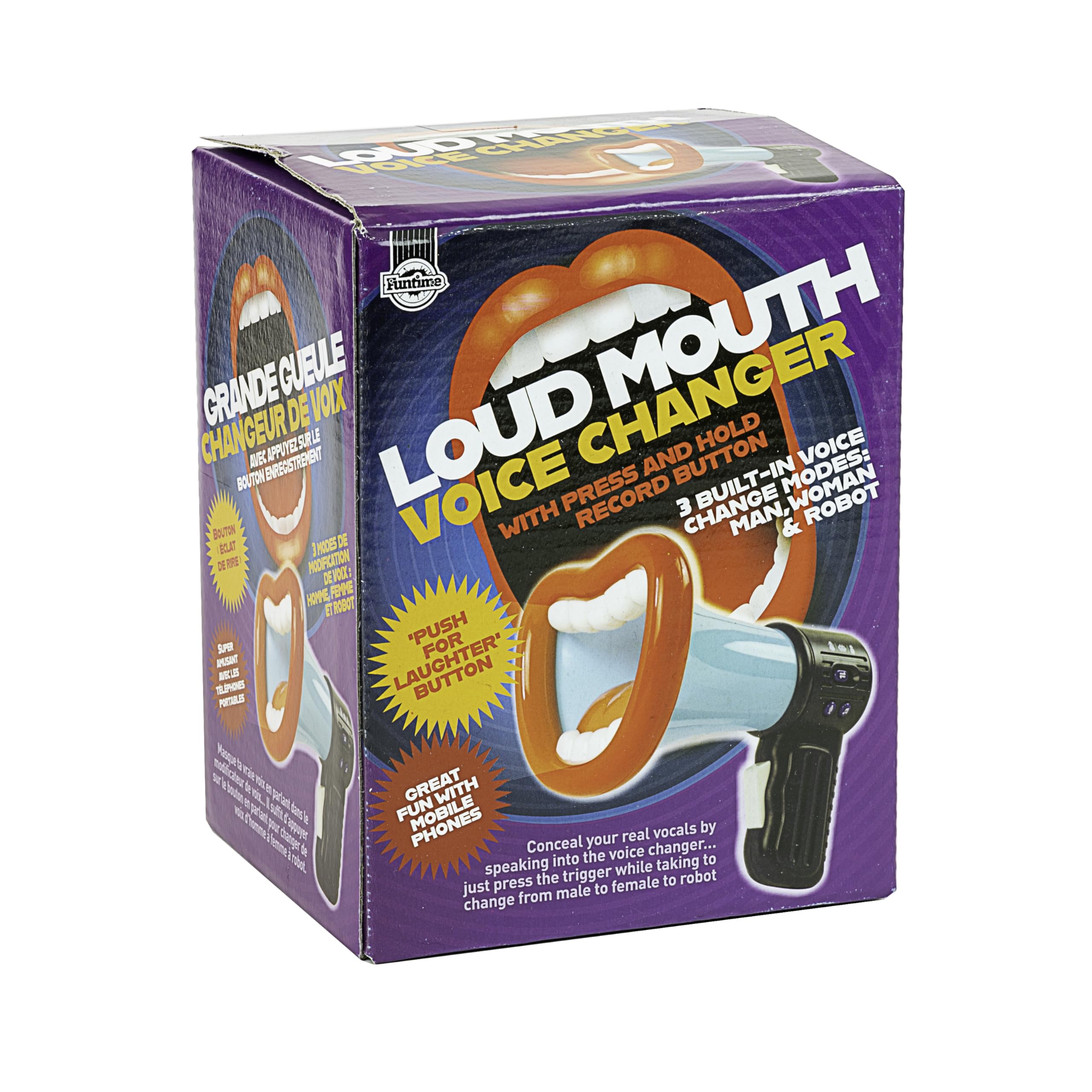 Funtime Gifts Loudmouth Electronic Voice Changer - 3 Modes, Record/Laughter Function | Ages 3+ 9