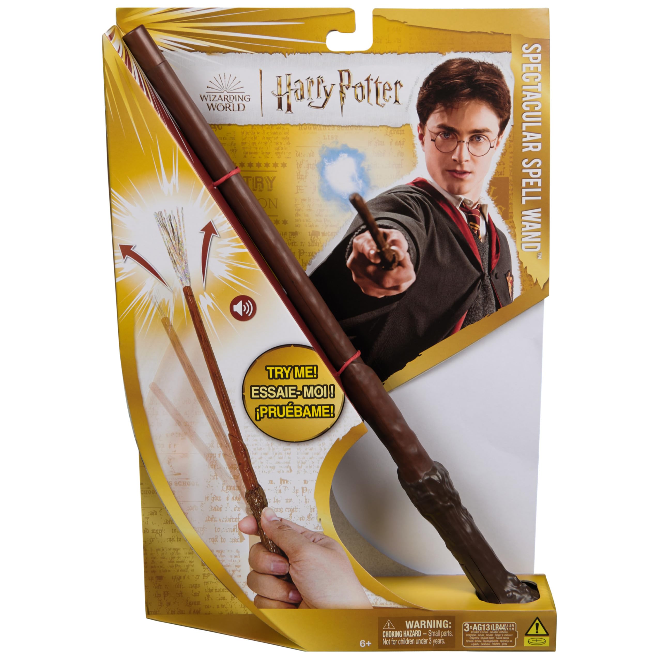 Wizarding World Harry Potter - 11-inch Spectacular Spell Magic Wand with Spa 1