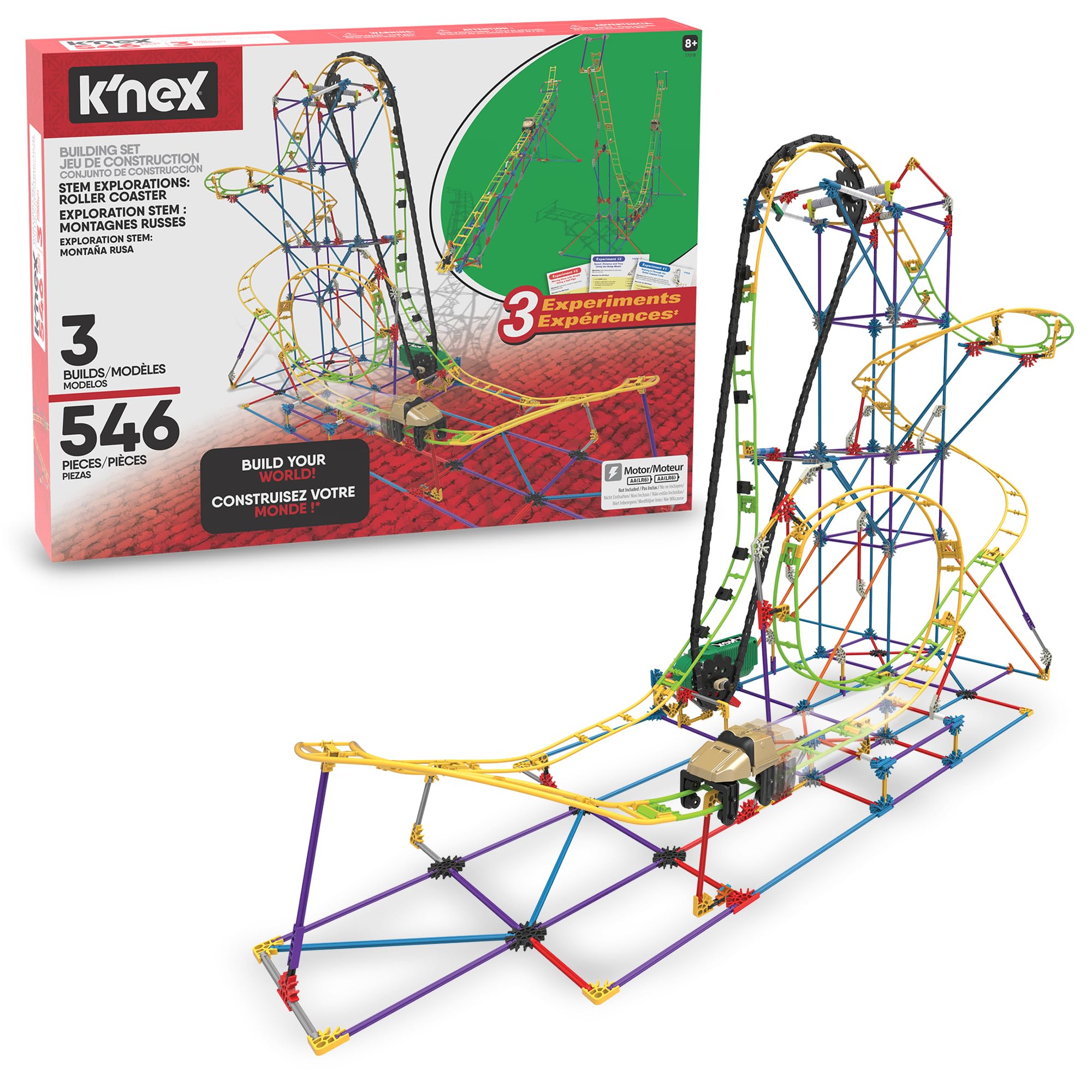 K"nex STEM Explorations Roller Coaster Building Set - Motorized Educational Playset for Ages 8+ 6