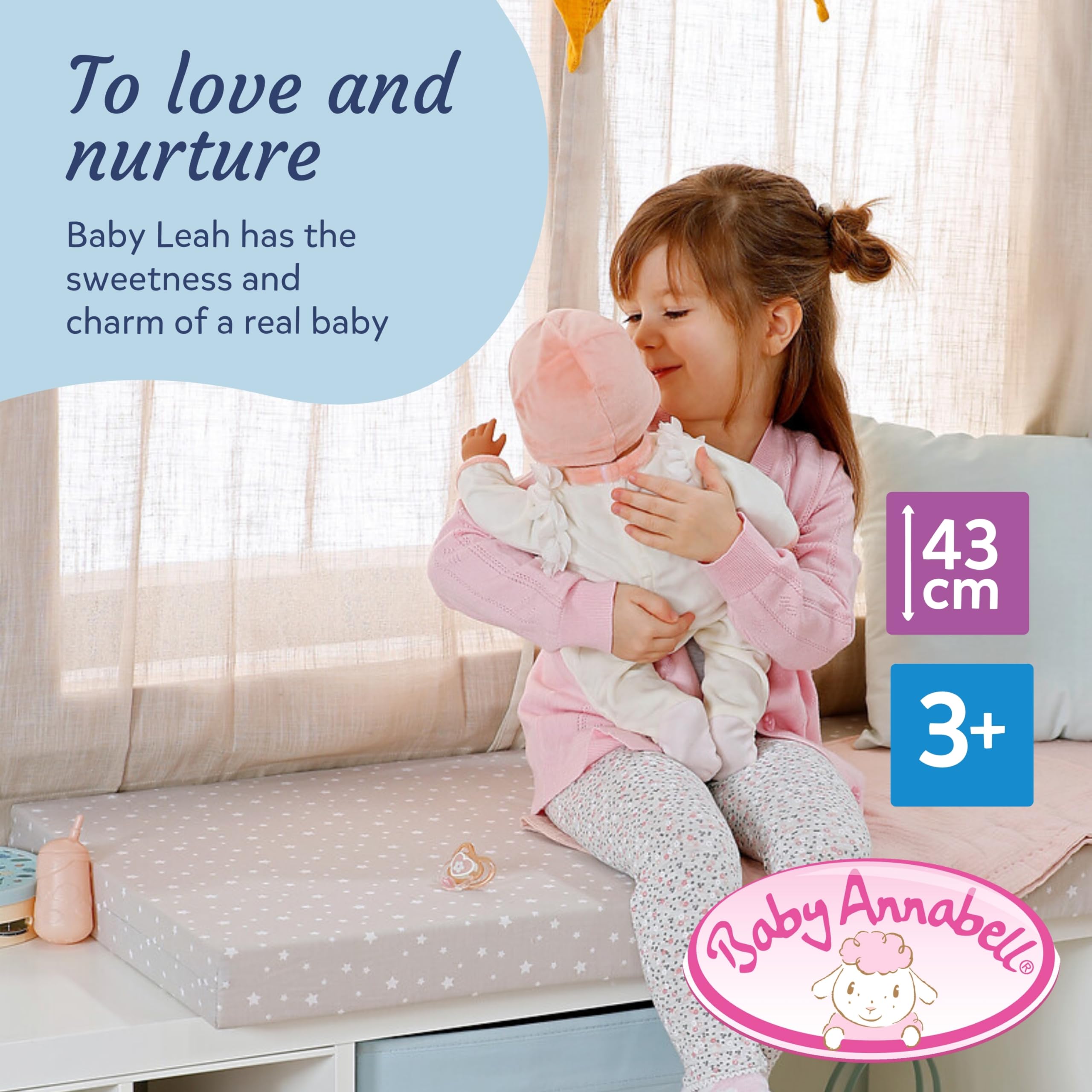 Baby Annabell Leah - 43cm Interactive Baby Doll with Realistic Movements & Sounds 5