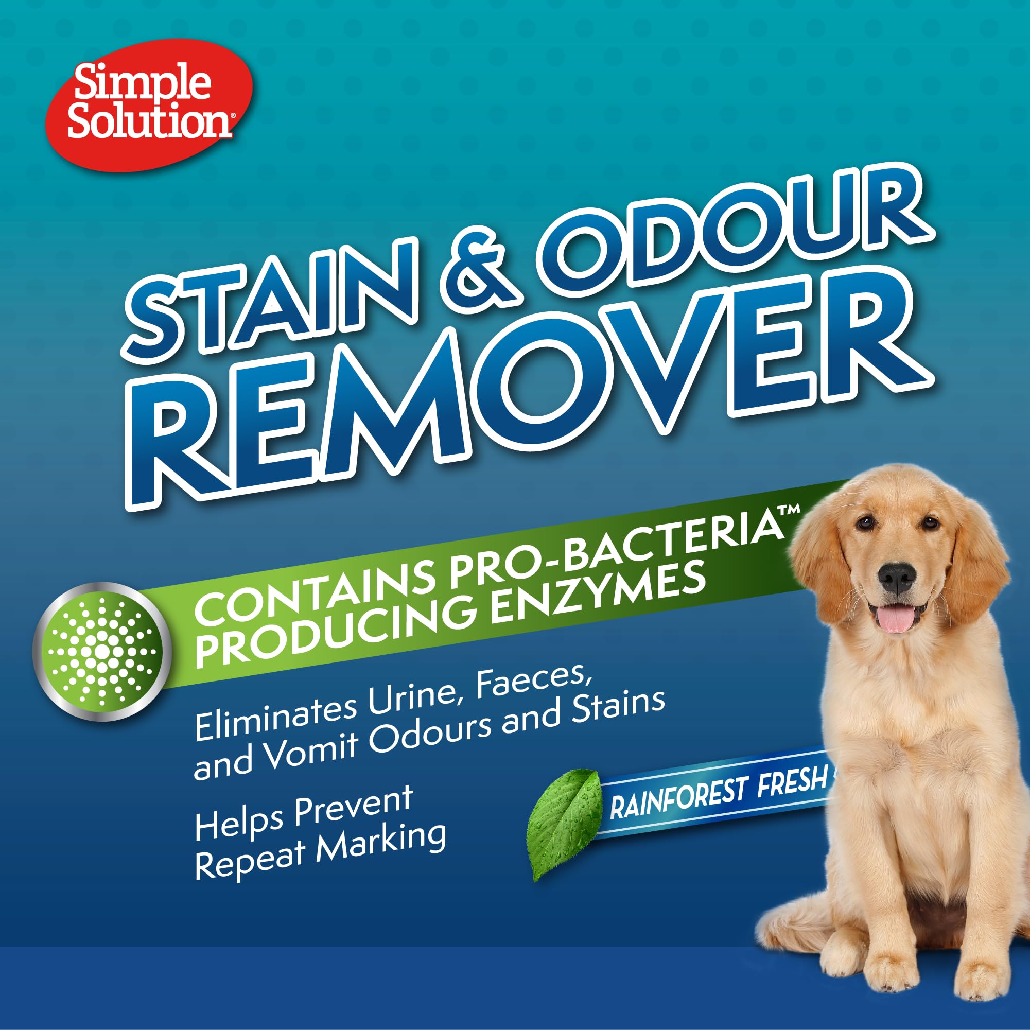 Simple Solution Pet Stain and Odour Remover Spray - Rainforest Fresh Scent, 750ml 6
