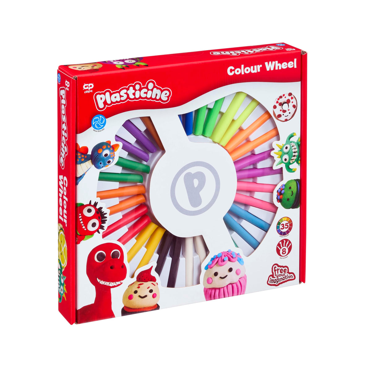 Plasticine Colour Wheel Set - 32 Sticks in 24 Colours | Ages 3+