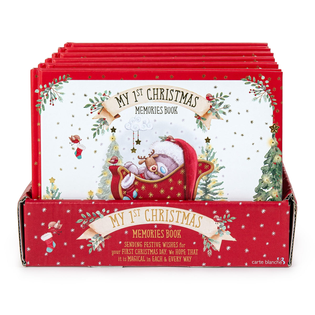 Me To You Tiny Tatty Teddy Baby's First Christmas Memory Book - Cream | Paper | 172x10x129mm
