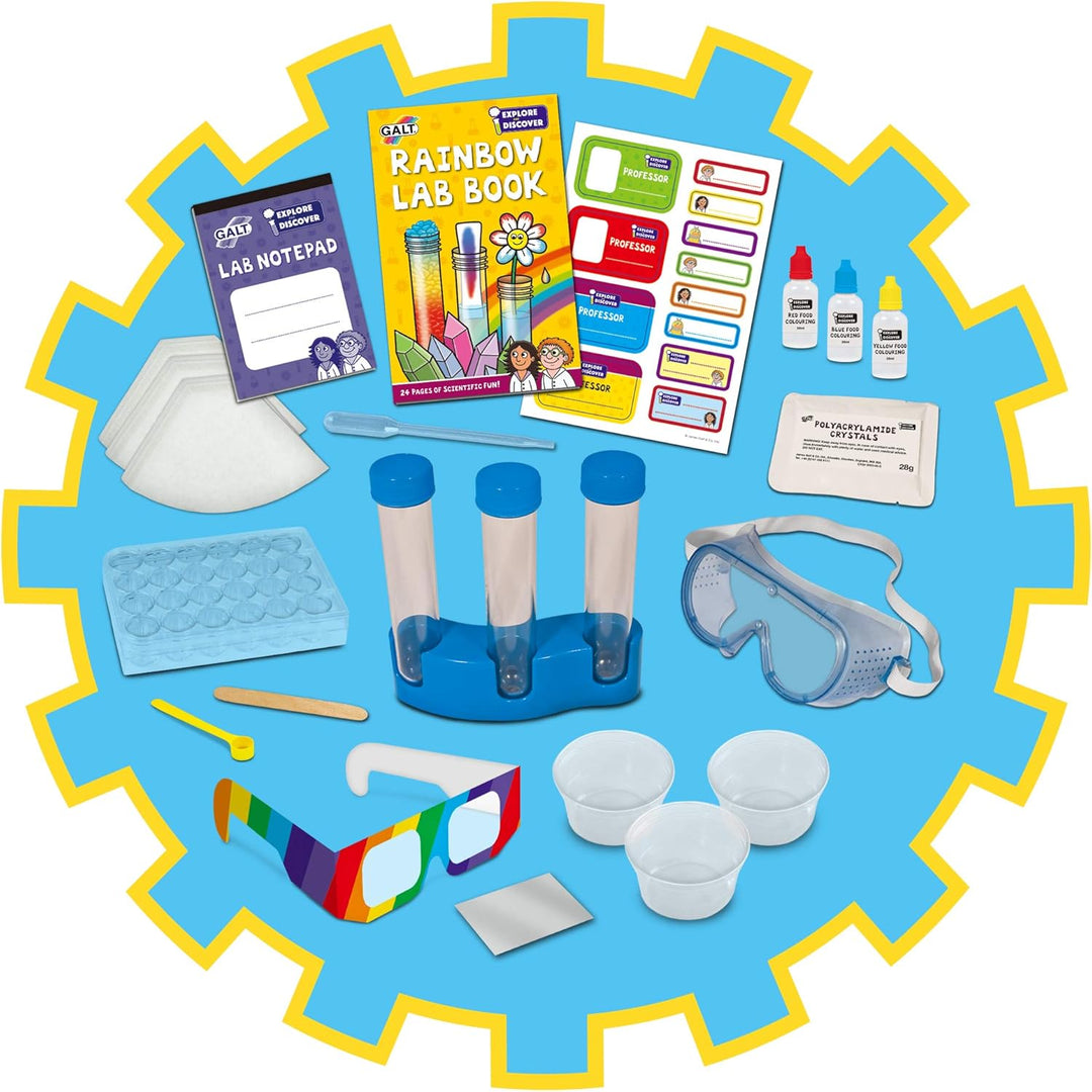 Galt Toys Rainbow Lab Science Kit - STEM Experiments for Kids Ages 5-10