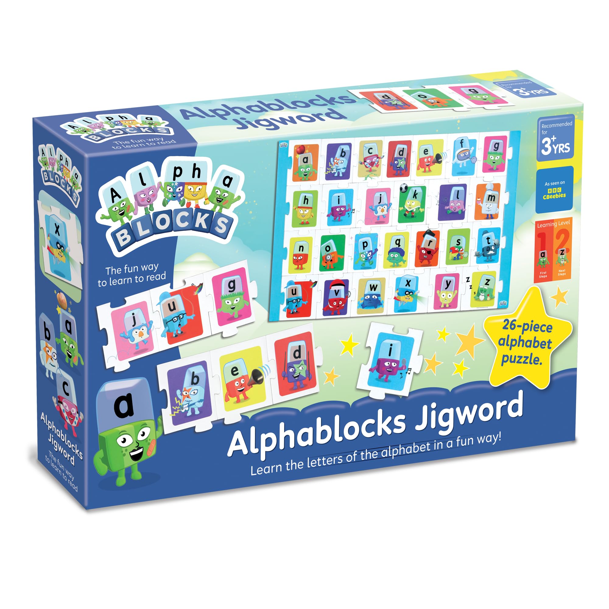 Alphablocks Jigword Puzzle - 26-Piece Interactive Alphabet Learning Game for Kids 1