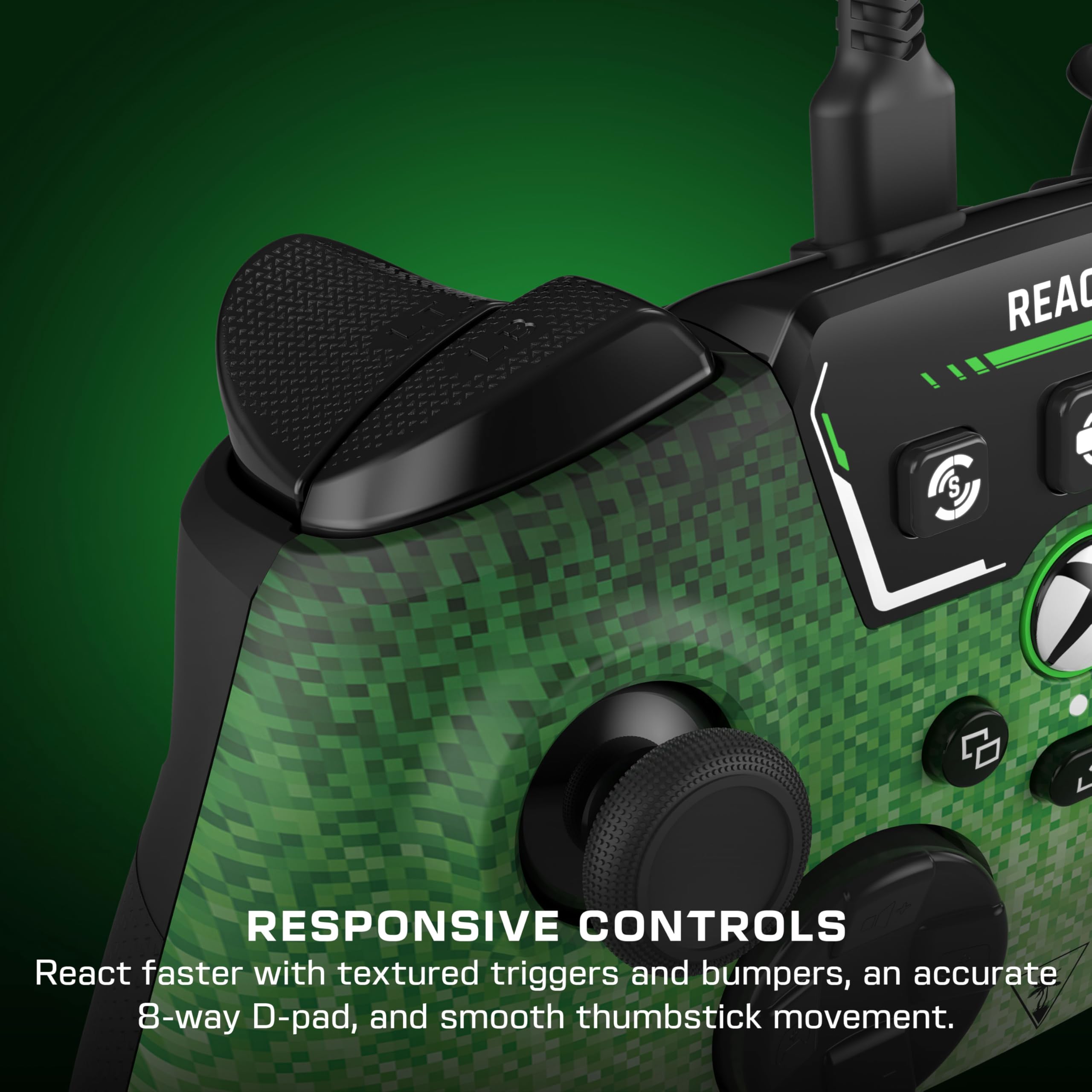 Turtle Beach REACT-R Wired Gaming Controller with Audio Controls & Mappable Buttons for Xbox Series X|S, Xbox One, PC 7