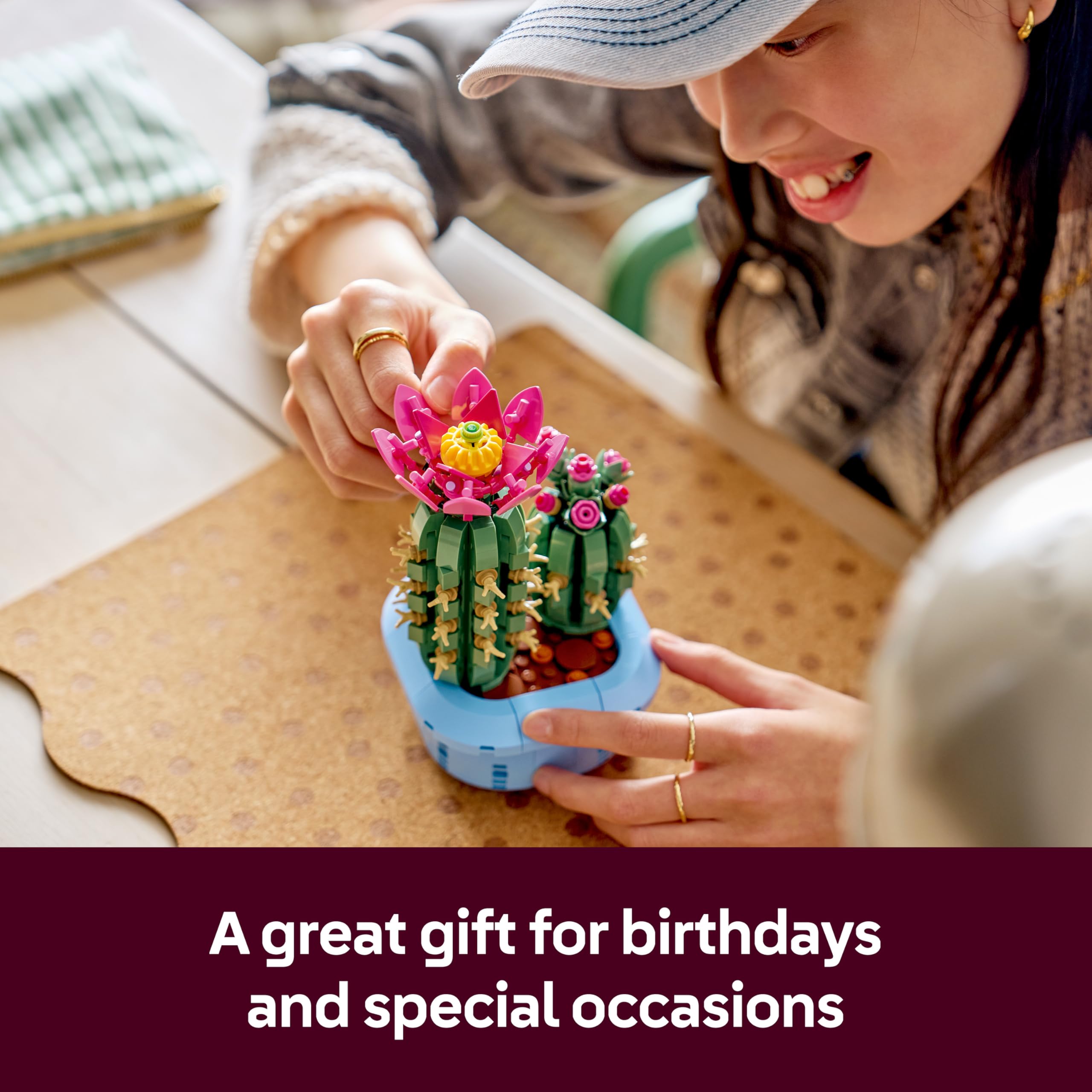 LEGO Botanicals Flowering Cactus Building Set 11509 | 2 Artificial Plants | Ages 9+ 6
