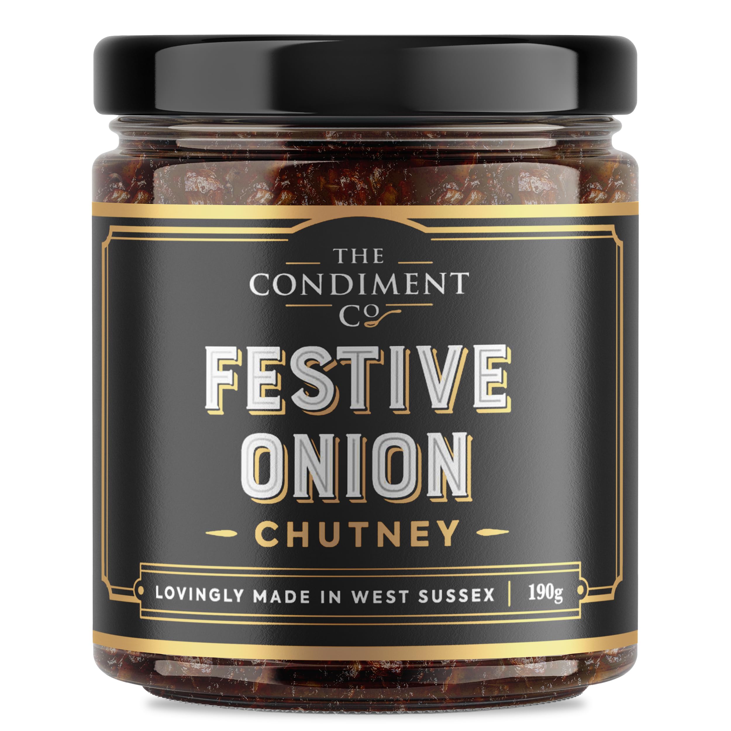 The Condiment Company Festive Onion Chutney - 190g Rich Caramelised Christmas Chutney 1