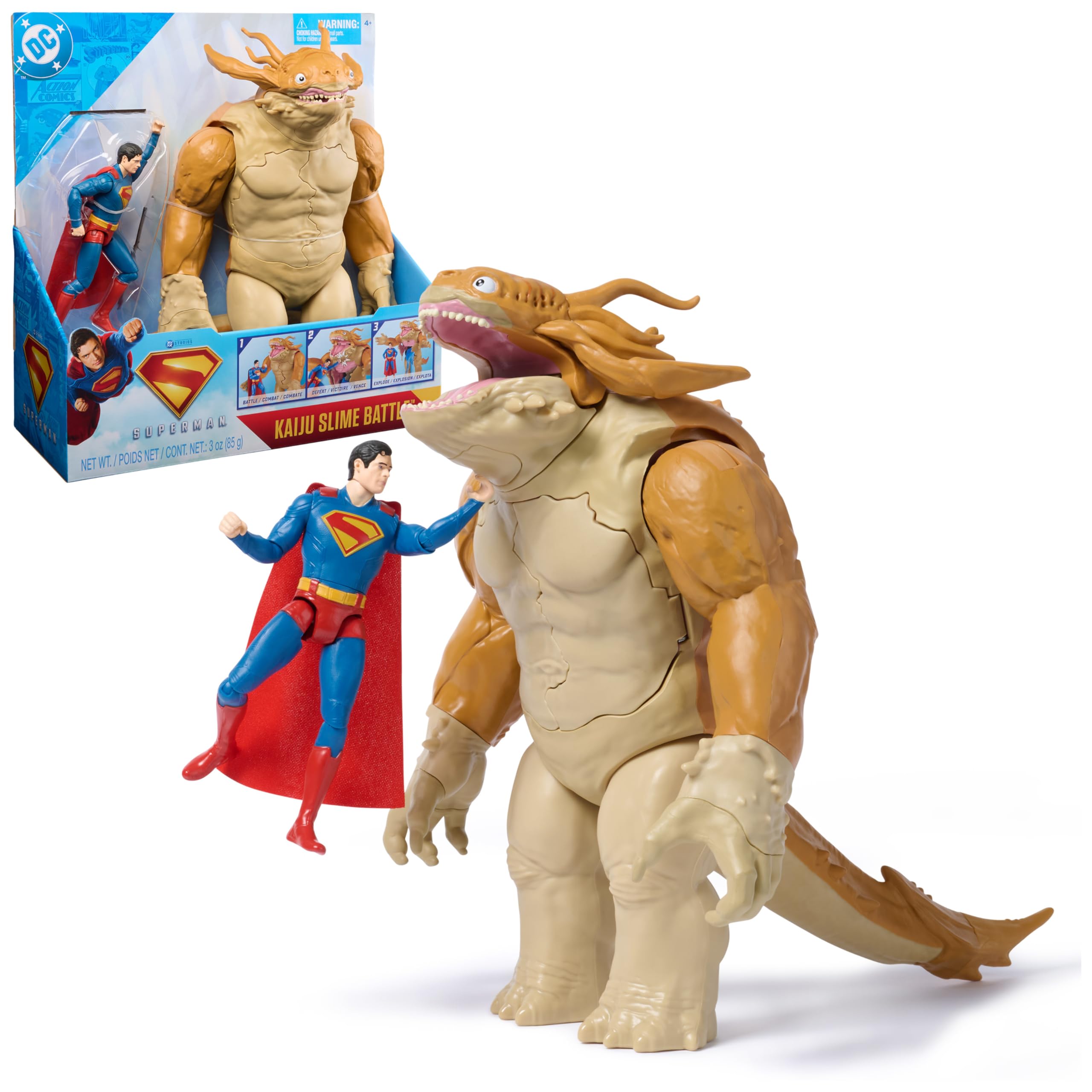 DC Comics Superman vs. Kaiju Slime Battle Action Figure Playset - 4+ Years 1