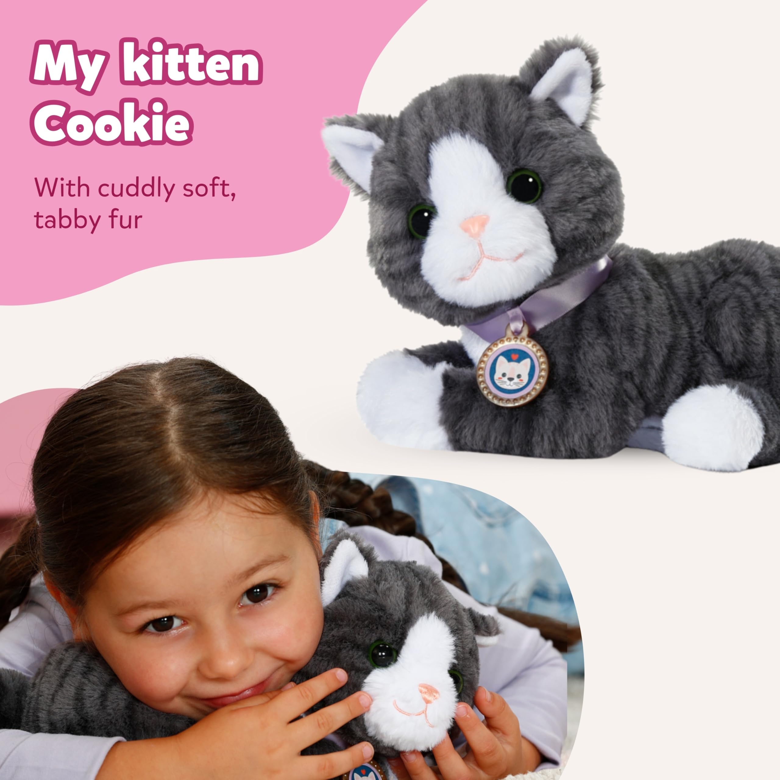 BABY born My Cat Cookie - Interactive Plush Kitten with Cat Bed for Toddlers 1+ 7