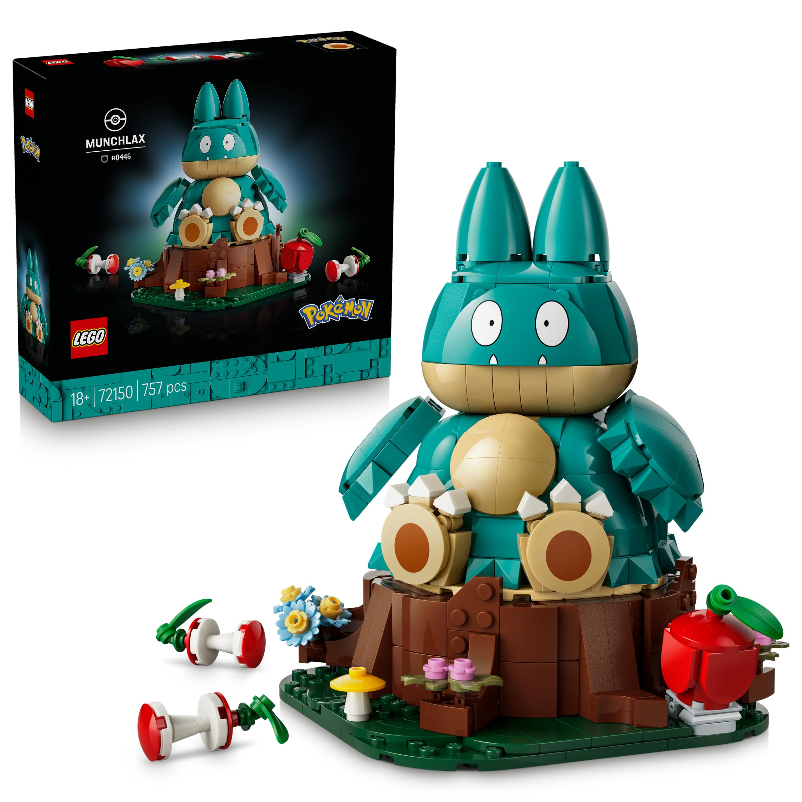 LEGO Pokémon Munchlax Building Set - Adult Model Kit | 18+ Age Range | 2026 Release 1