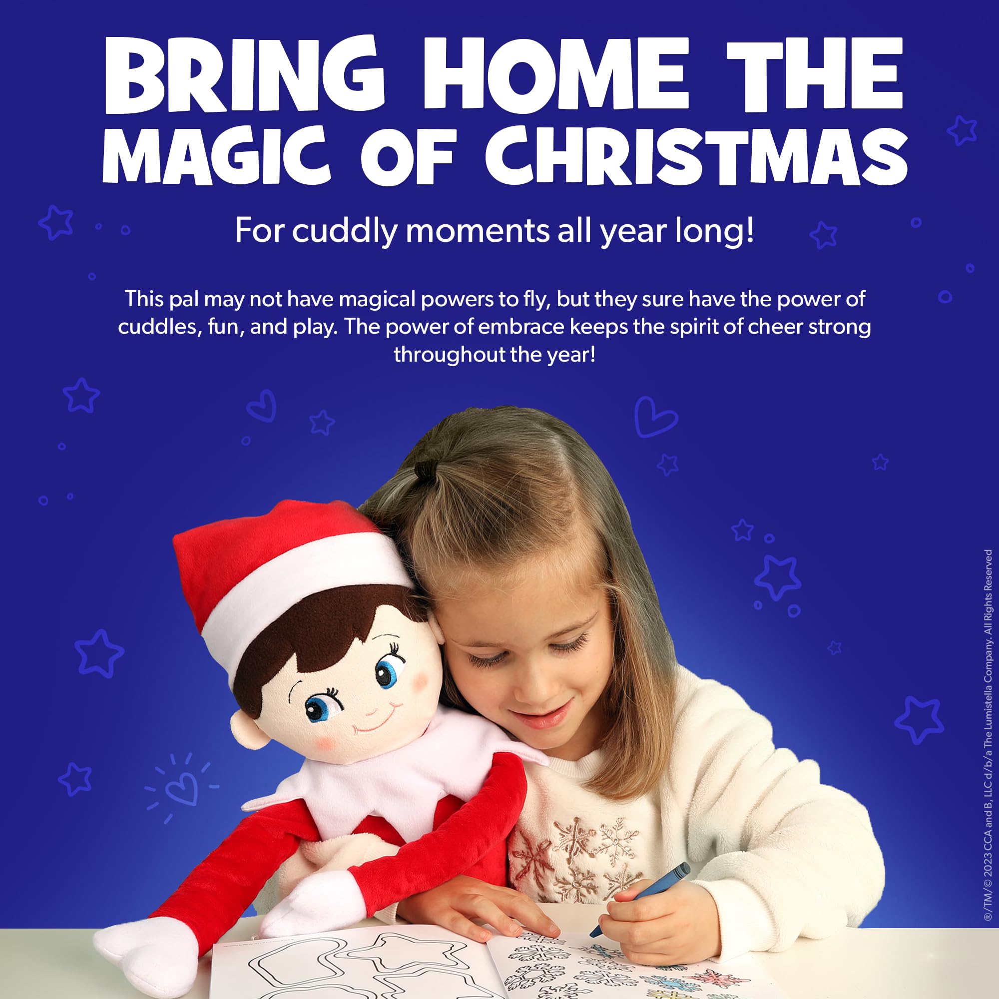 The Elf on the Shelf Plushee Pals - 17" Cuddly Scout Elf Toy for Ages 0-10 5