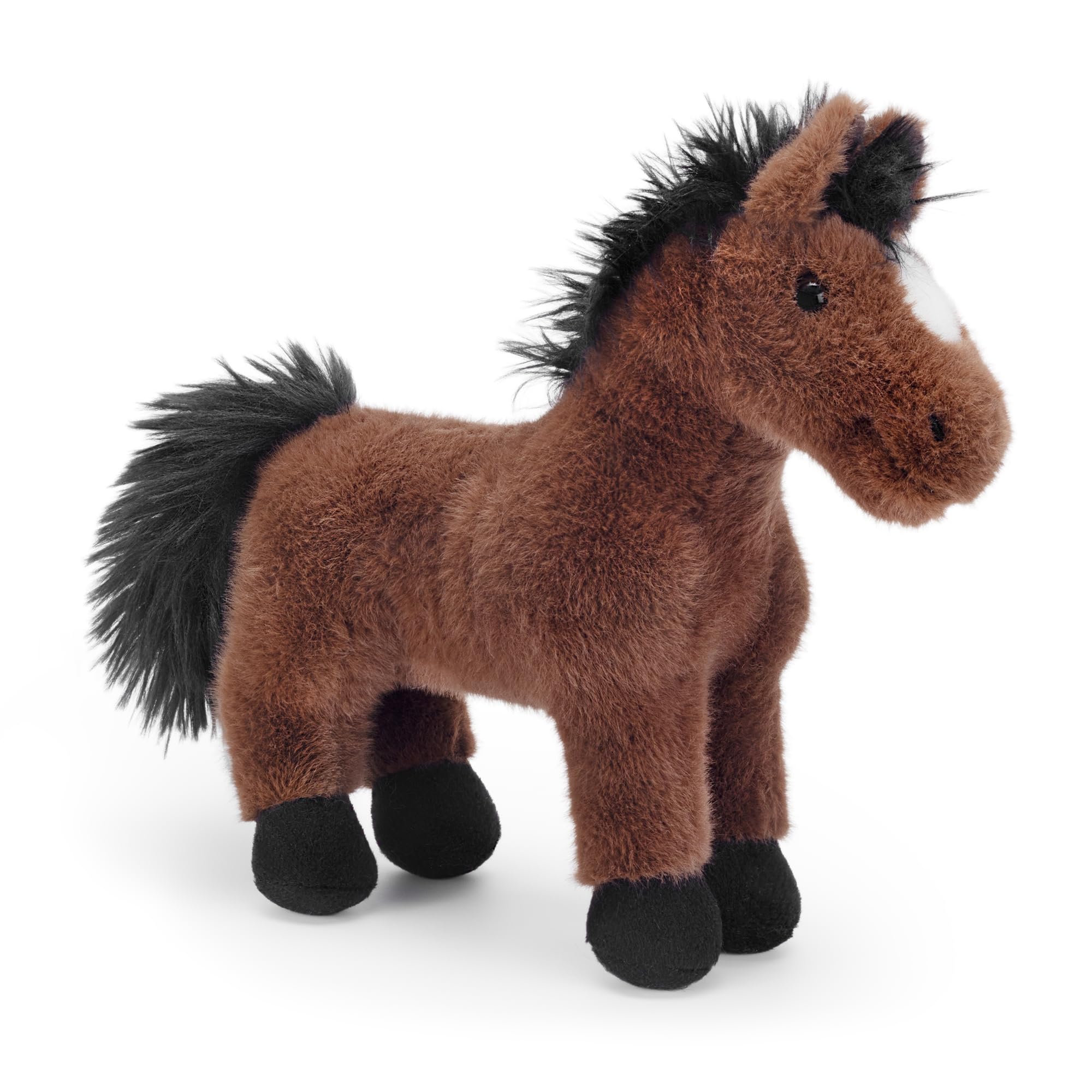 Zappi Co Chris the Dark Brown Horse Plush Toy - Soft Stuffed Animal | 25 cm Size | Recycled Filling 8