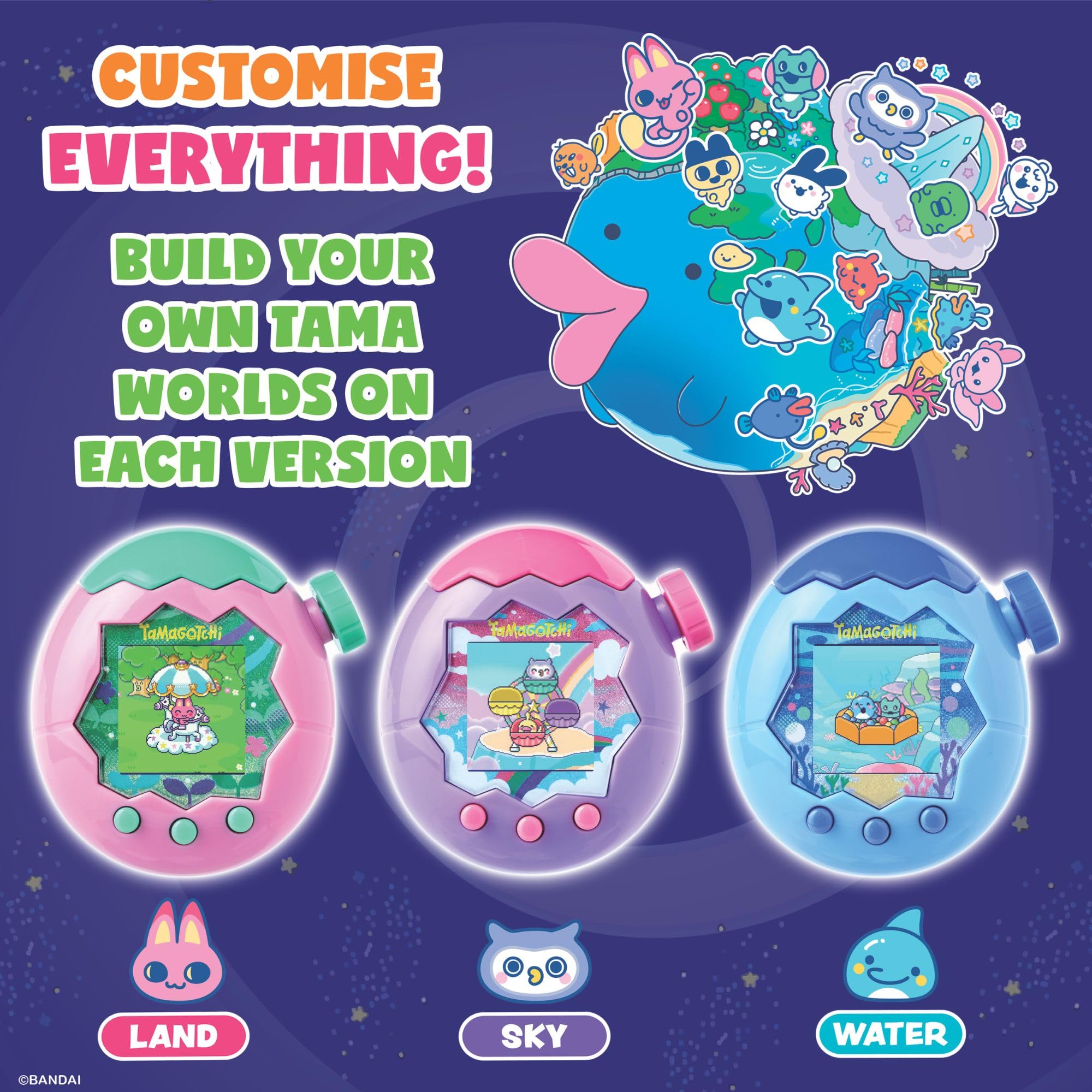 Tamagotchi - Paradise Digital Pet Pink Land Shell