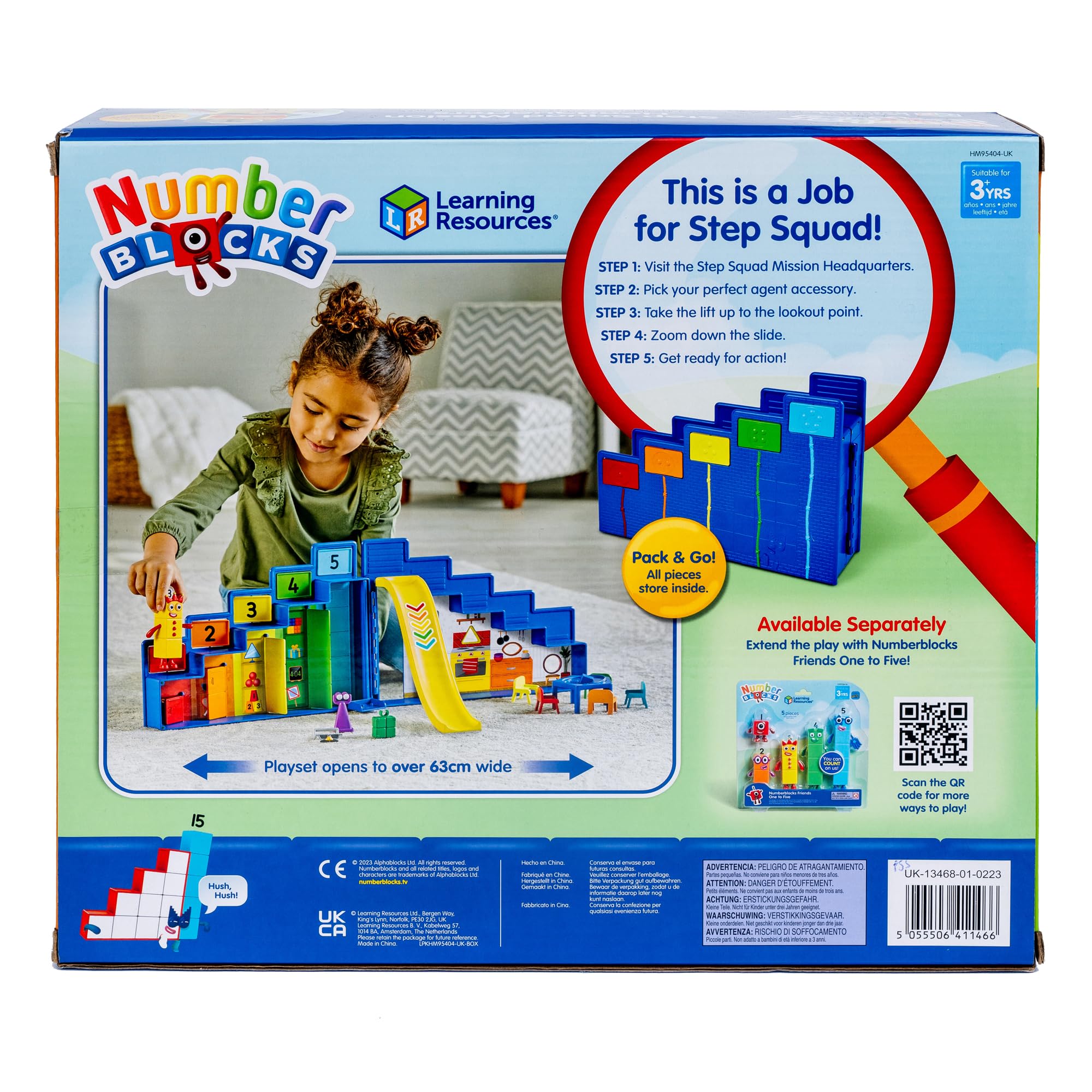 Learning Resources Numberblocks Step Squad Mission Headquarters Deluxe Playset | Ages 3+ | Includes Numberblock Three 9