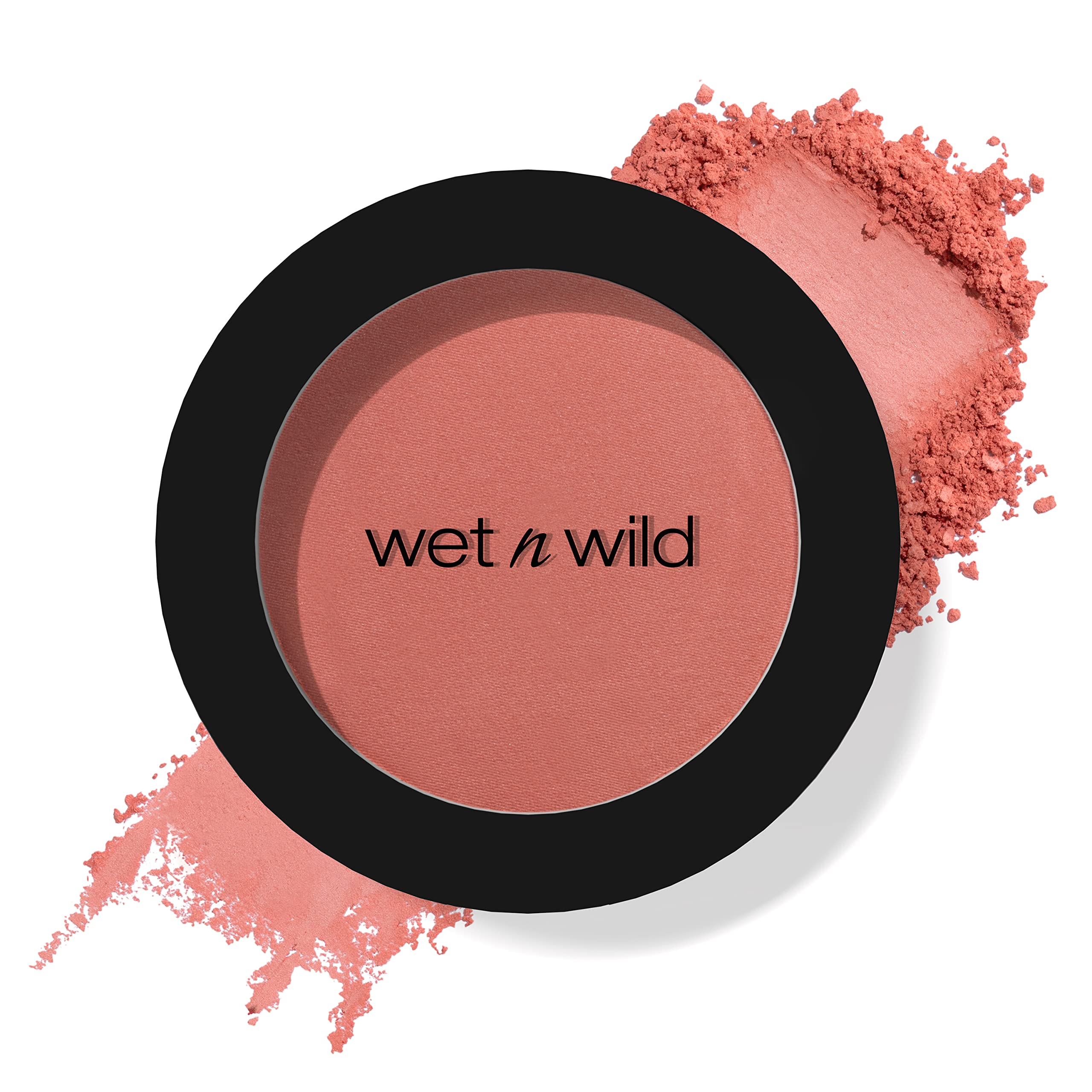 Wet n Wild Color Icon Blush - Buildable Sheer to Bold, Velvety-Soft Pressed Powder, Bed of Roses Shade (6g)