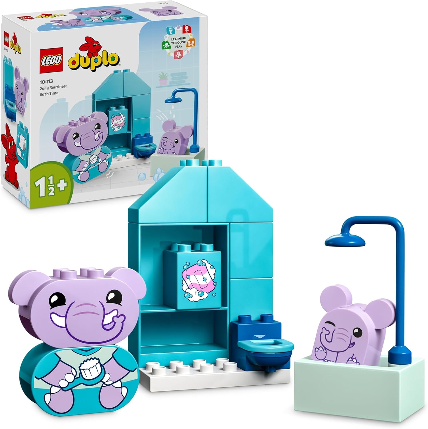 LEGO DUPLO My First Daily Routines: Bath Time Playset - Educational Building Toy for Toddlers 18 Months+