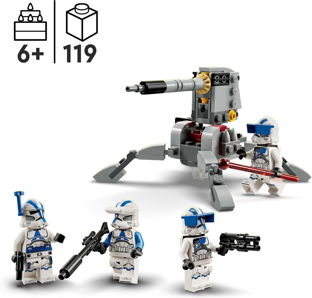 LEGO 75345 Star Wars 501st Clone Troopers Battle Pack Set, Buildable Toy with AV