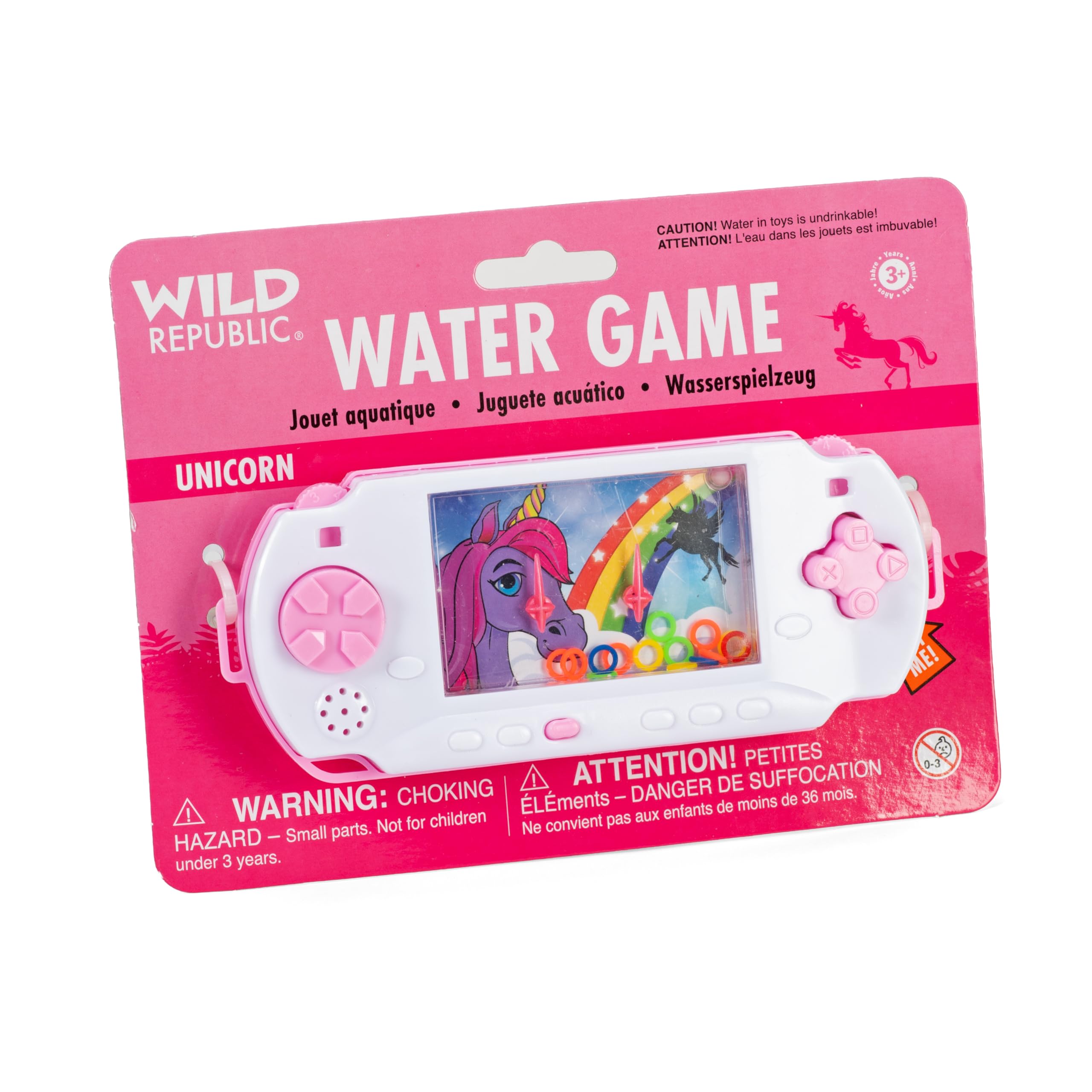 WILD REPUBLIC Unicorn Water Game - Kid-Powered Handheld Fun | Pink | Ages 3+ 2
