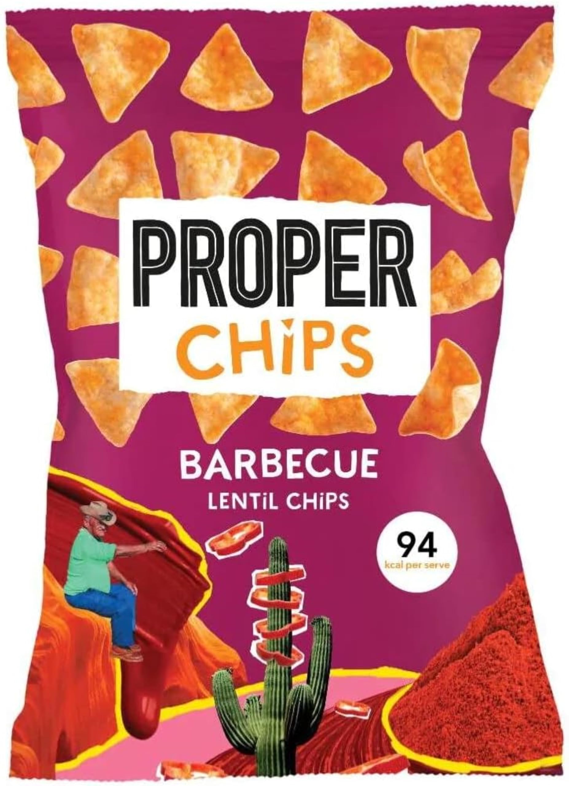 PROPER - Barbecue Lentil Chips Vegan Gluten-Free Snacks 85g 1