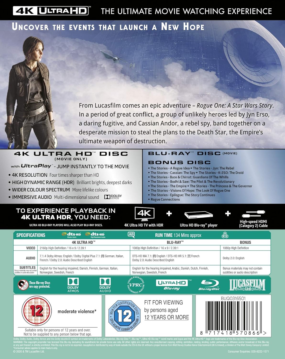 Rogue One: A Star Wars Story UHD