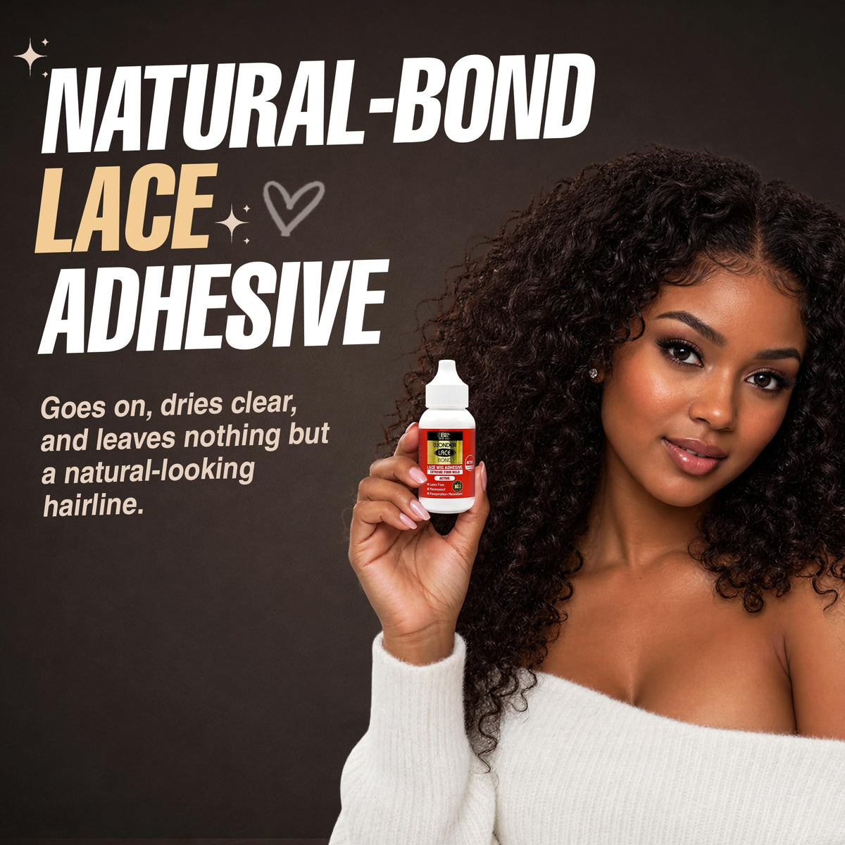 EBIN NEW YORK Wonder Lace Bond Extreme - Waterproof, Latex-Free Wig Adhesive | 1.18 oz