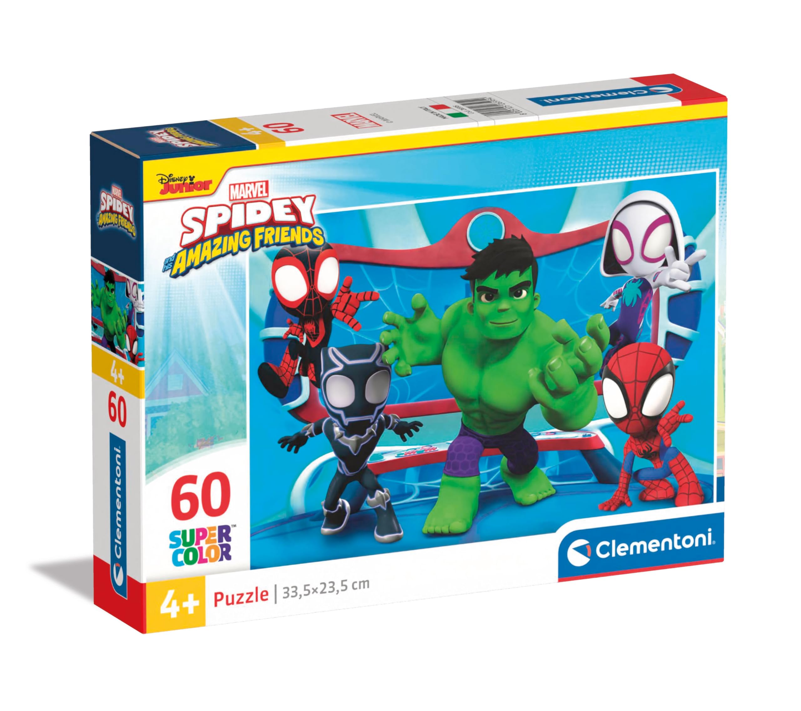 Clementoni Marvel Spidey & Friends 60-Piece Jigsaw Puzzle - Educational Kids Puzzle for Ages 4-7 1