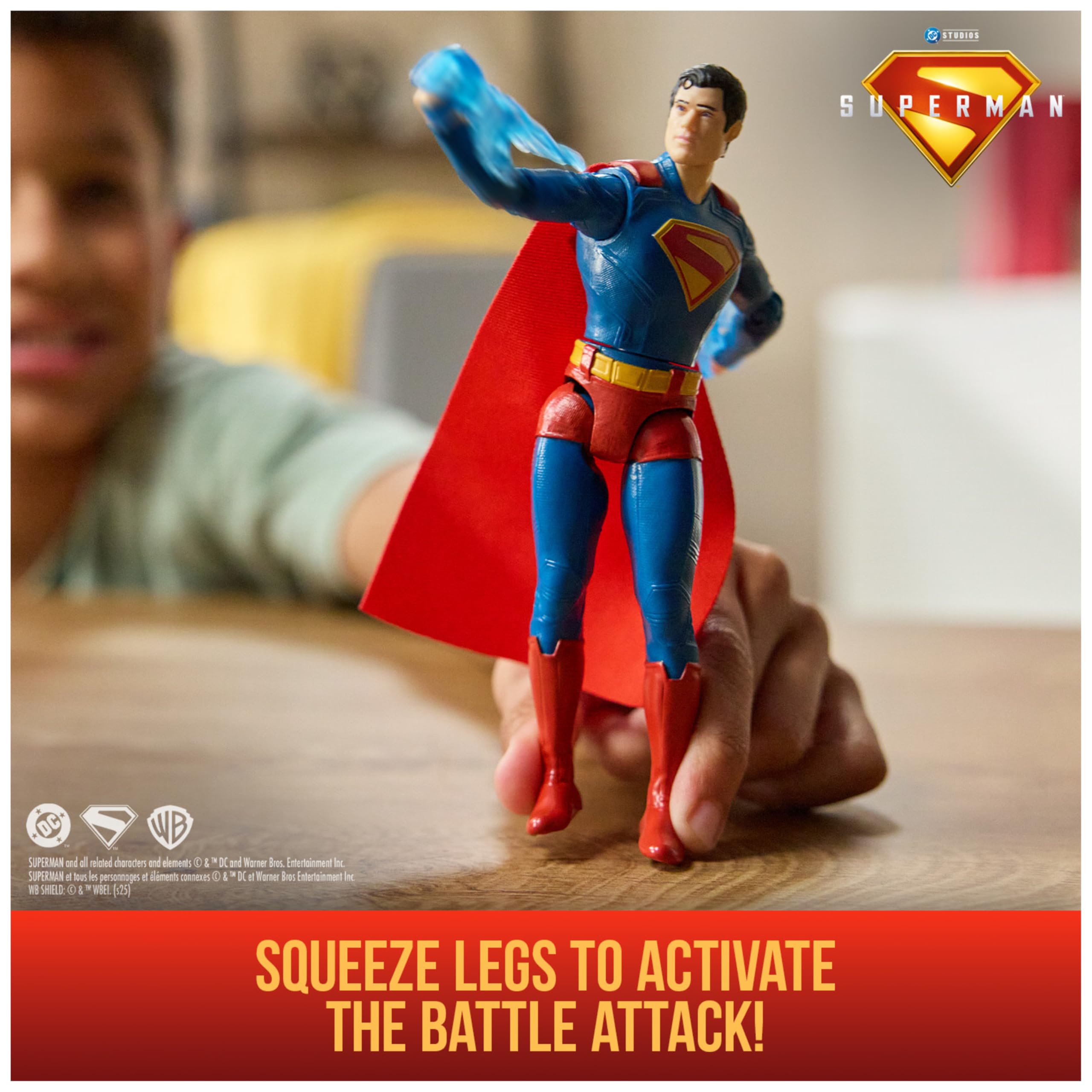 DC Comics Superman Green Lantern Epic Strike Action Figure - 15-cm Tall | Plastic | Blue 2