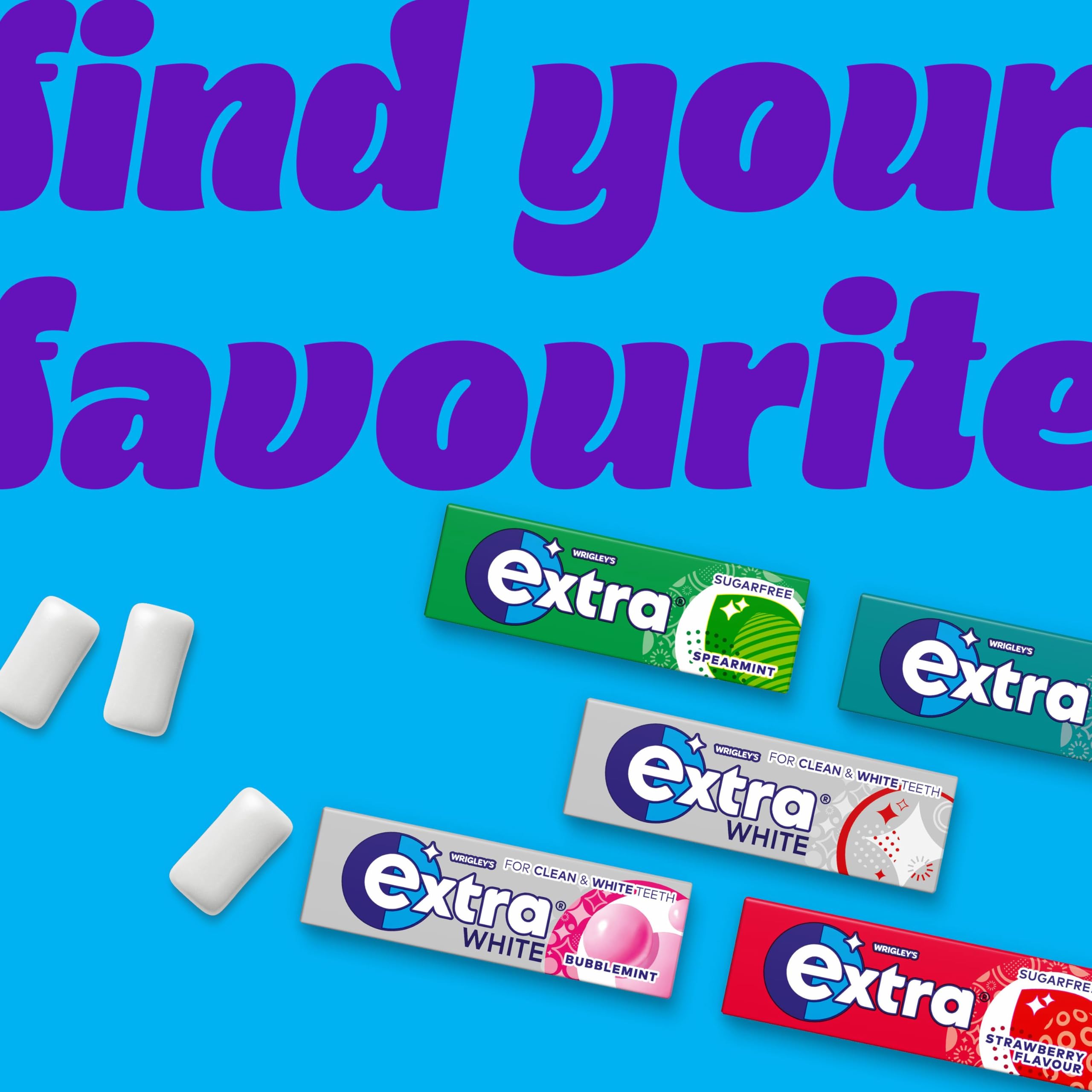 WRIGLEY'S EXTRA Spearmint Chewing Gum - Sugar-Free, 5 x 10 Pieces (50 Count) 7