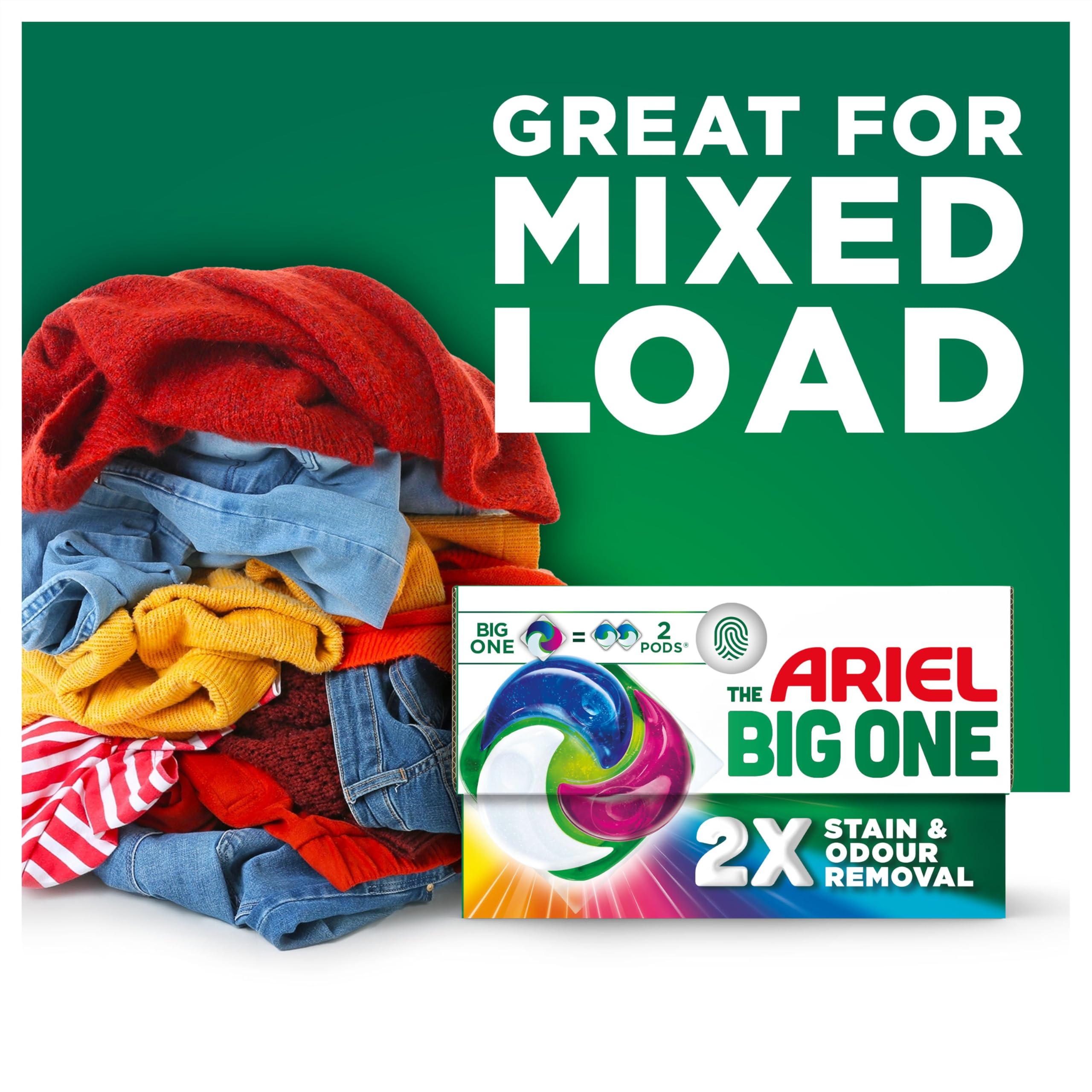 Ariel The Big One PODS Washing Liquid Laundry Detergent Capsules - 40 Washes, Floral Scent 4