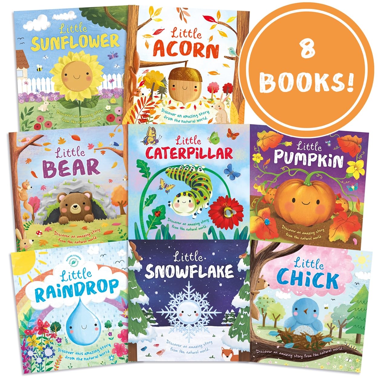 Autumn Collection of 8 Nature Stories Illustrated Picture Flats | Ages 2-5