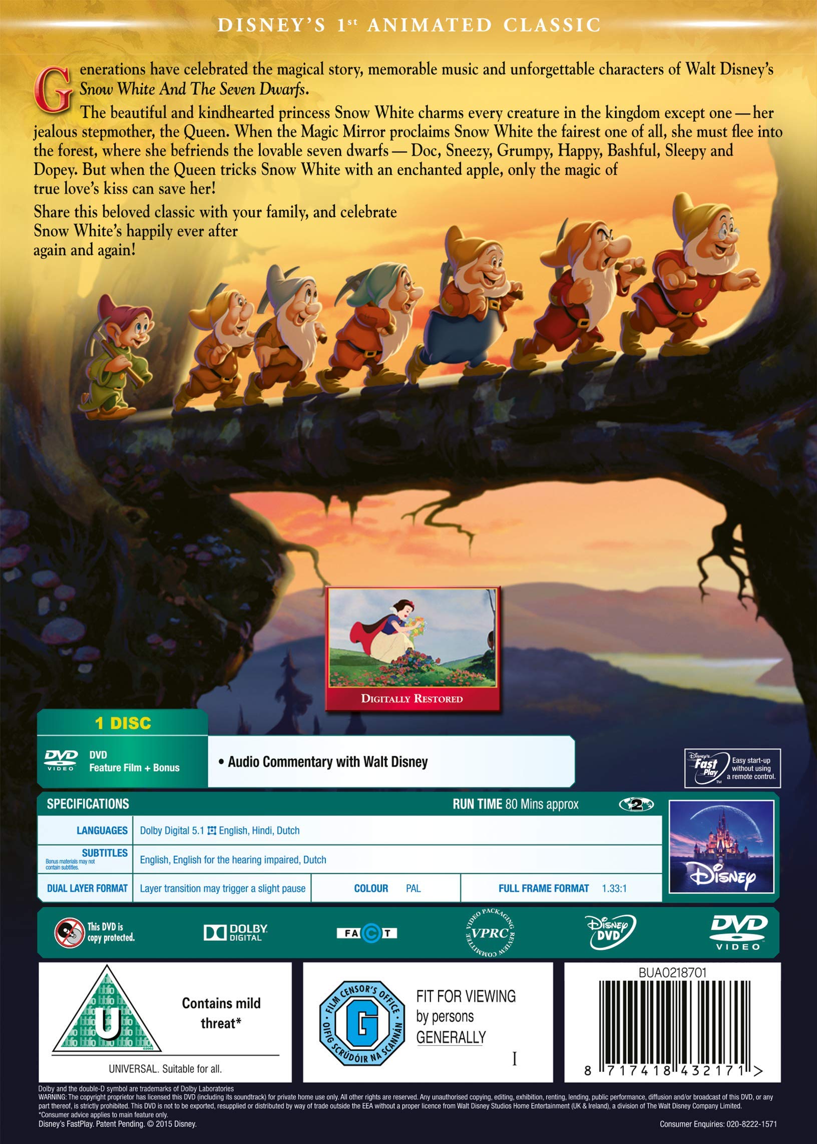 Snow White and the Seven Dwarfs [DVD] 4
