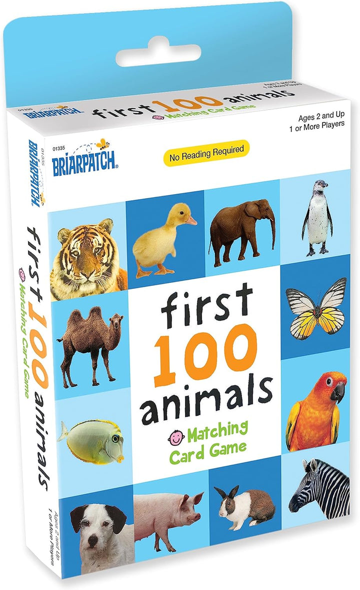 University Games First 100 Words Animals Card Game (01335)