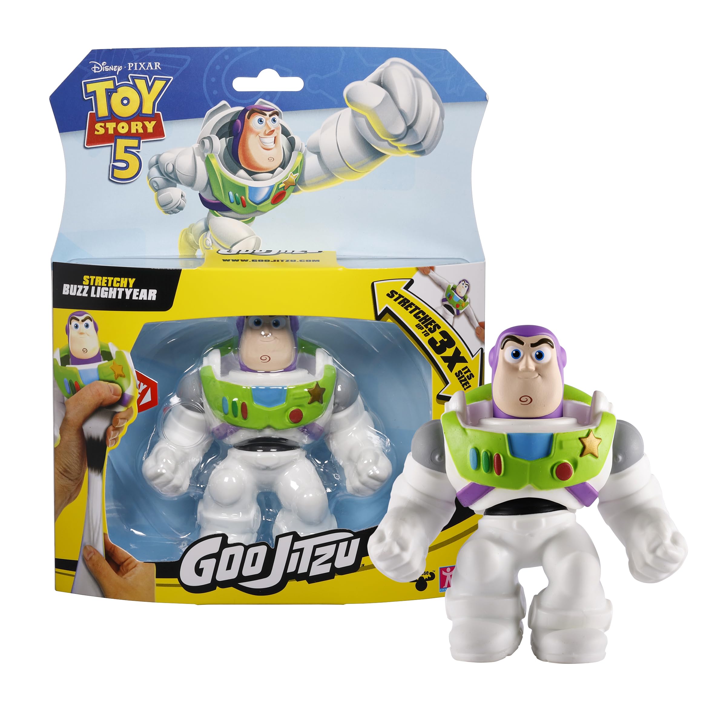Heroes of Goo Jit Zu Disney Pixar Toy Story Buzz Lightyear Stretchy Action Figure | Ages 4+