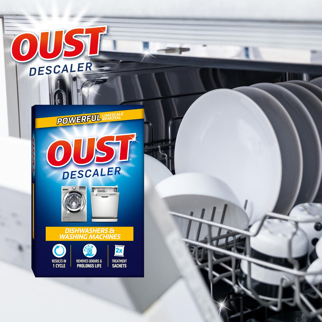 Oust - Dishwasher and Washing Machine Descaler (2 x 75g x 6)