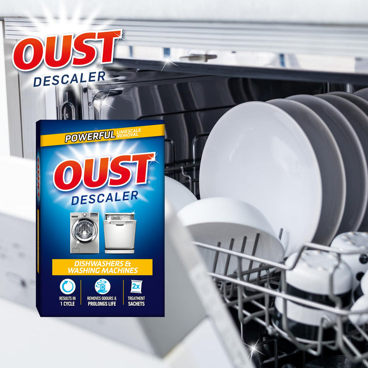 Oust - Dishwasher and Washing Machine Descaler (2 x 75g x 6)