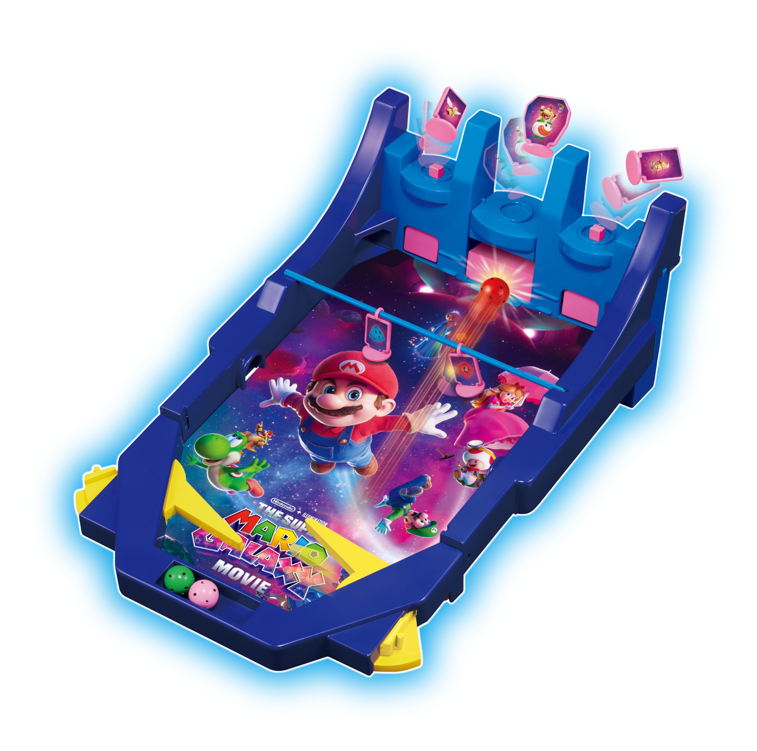 EPOCH Games THE SUPER MARIO GALAXY MOVIE Battle Pinball Galaxy - Multicolor, Plastic, Ages 4+
