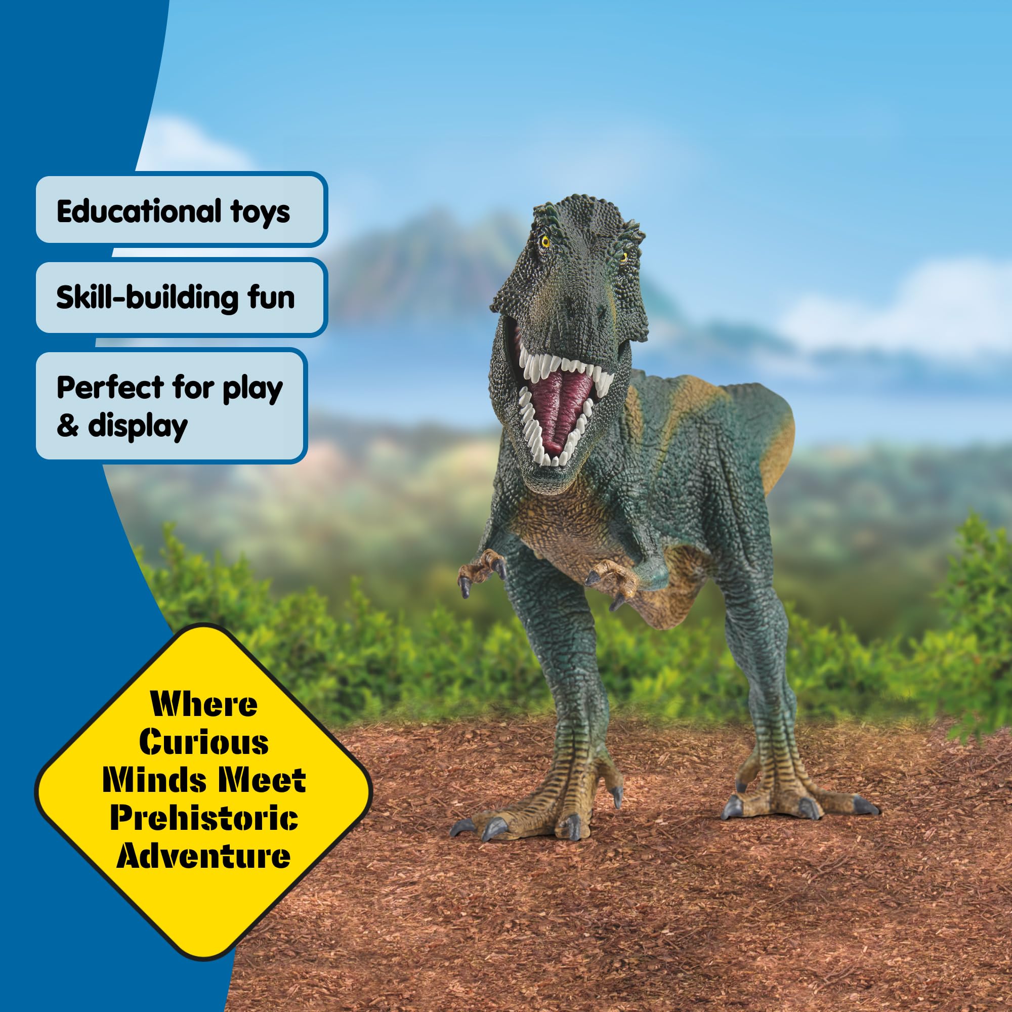 Schleich Tyrannosaurus Rex Toy Dinosaur - Realistic Design, Movable Jaw | Ages 3+ 6
