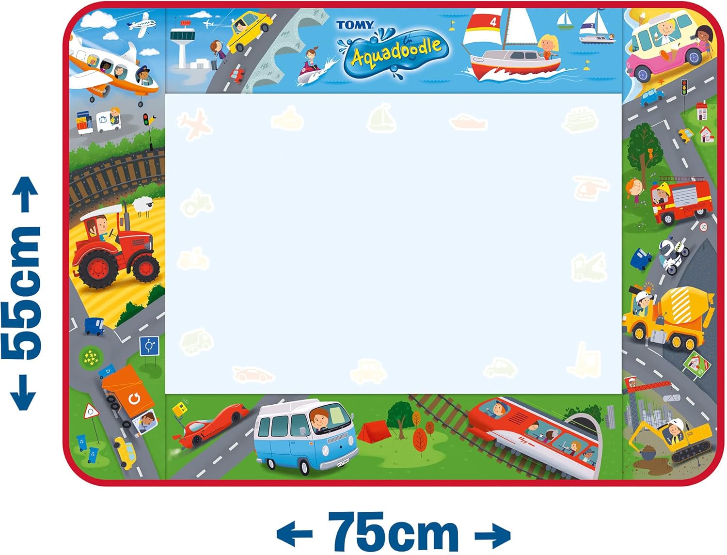 Aquadoodle Vehicle Adventure Doodle Mat - Mess-Free Water Drawing Toy for Toddlers 3