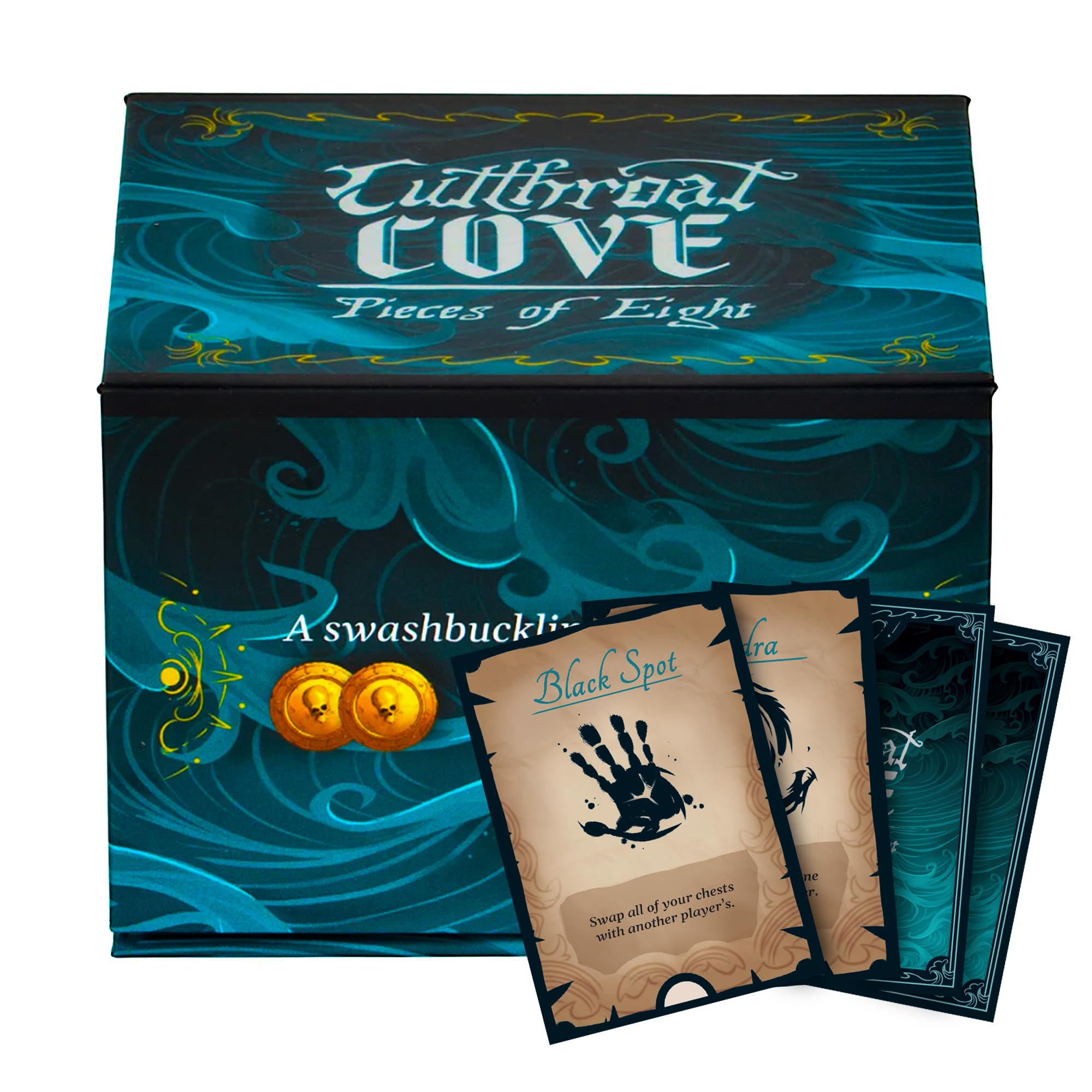 ZERO STRATEGY GAMES Cutthroat Cove: Pieces of Eight Card Game | 2-4 Players | 10-15 Min Playtime 1