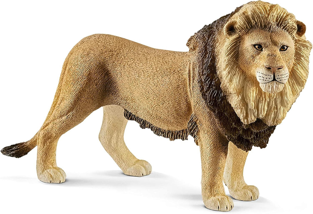 Schleich 14812 Lion, Wild Life Animal Figurine, Realistic Toy for Kids Aged 3+