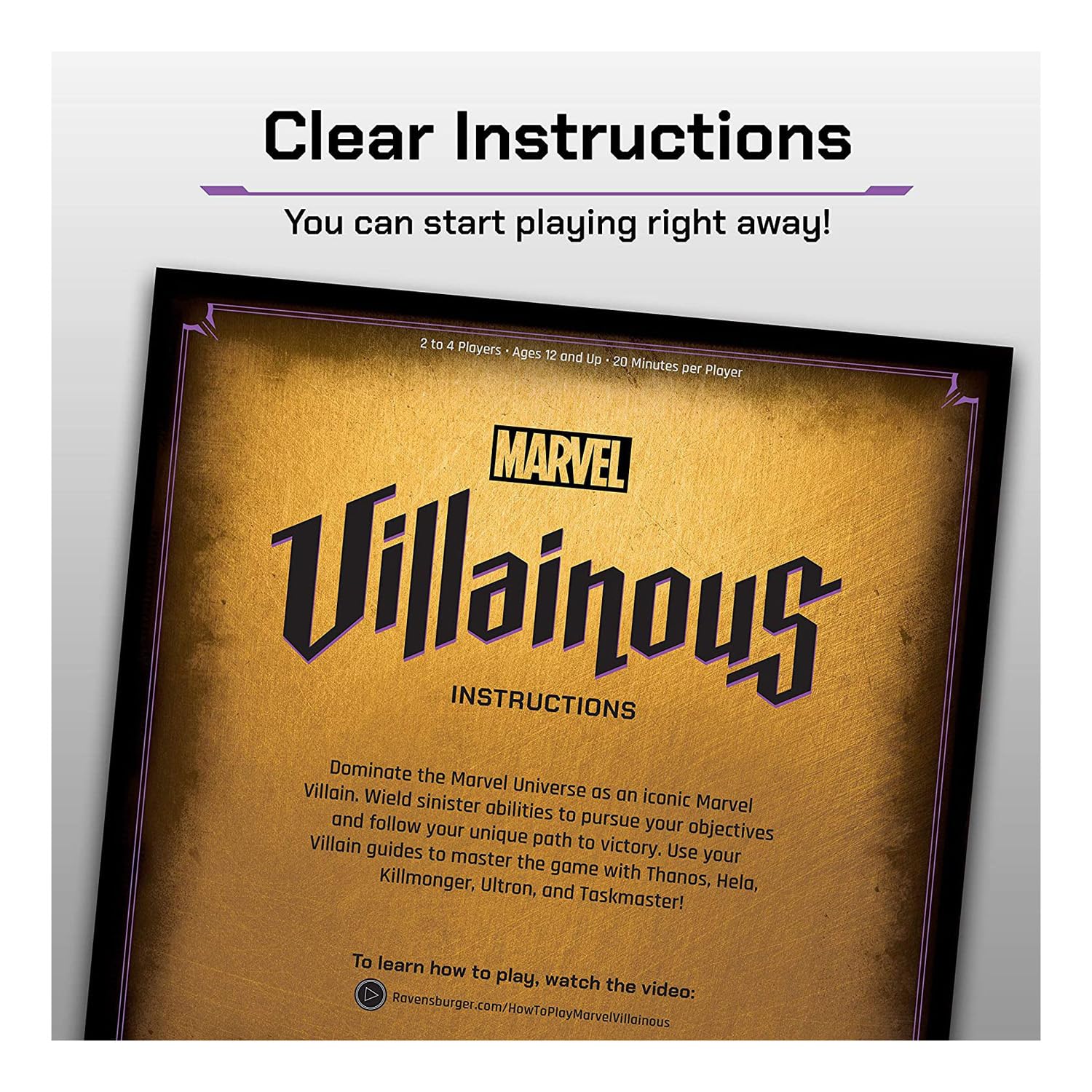 Ravensburger Marvel Villainous: Infinite Power Board Game 6