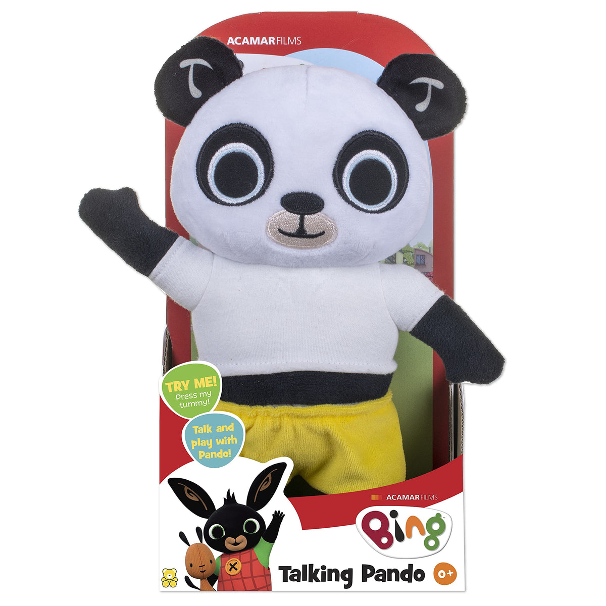 Bing Pando Talking Soft Toy - Interactive Plush for Toddlers 6m+ | 21.5 cm Height 3