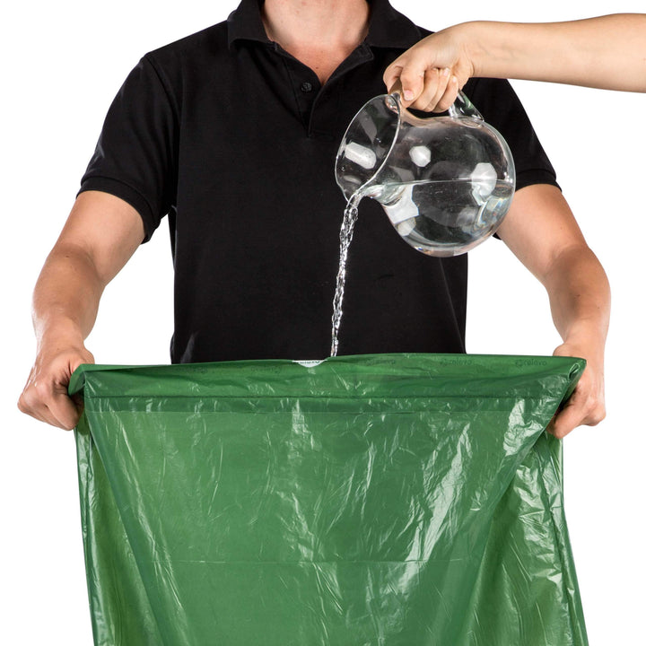 Relevo 100% Recycled Bin Liners, Heavy Duty 30L, 45 Bin Bags with Drawstring