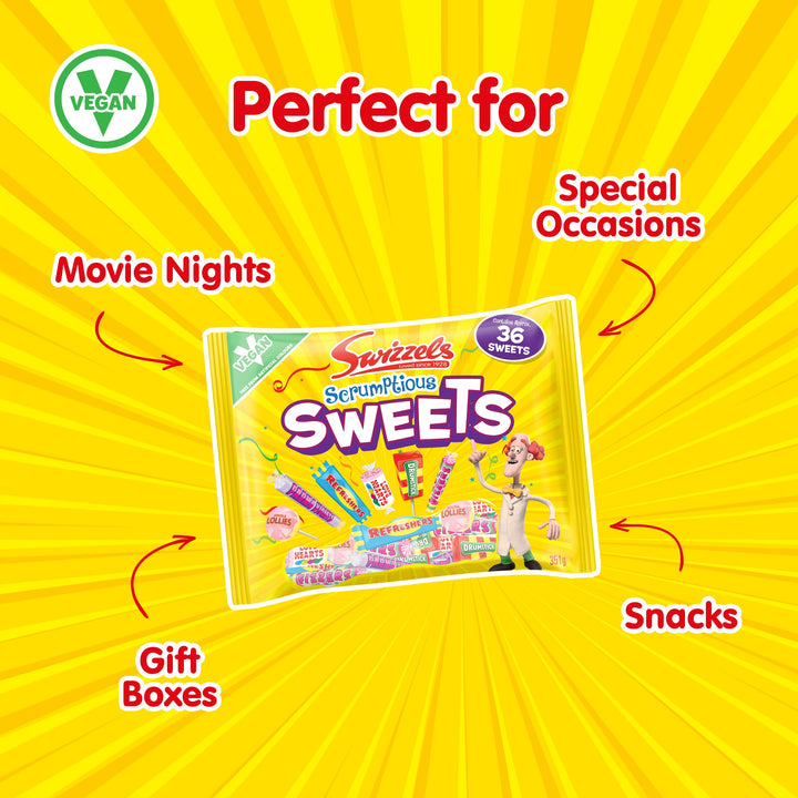 Swizzels Scrumptious Sweets - Assorted Chewy and Hard Candies Selection
