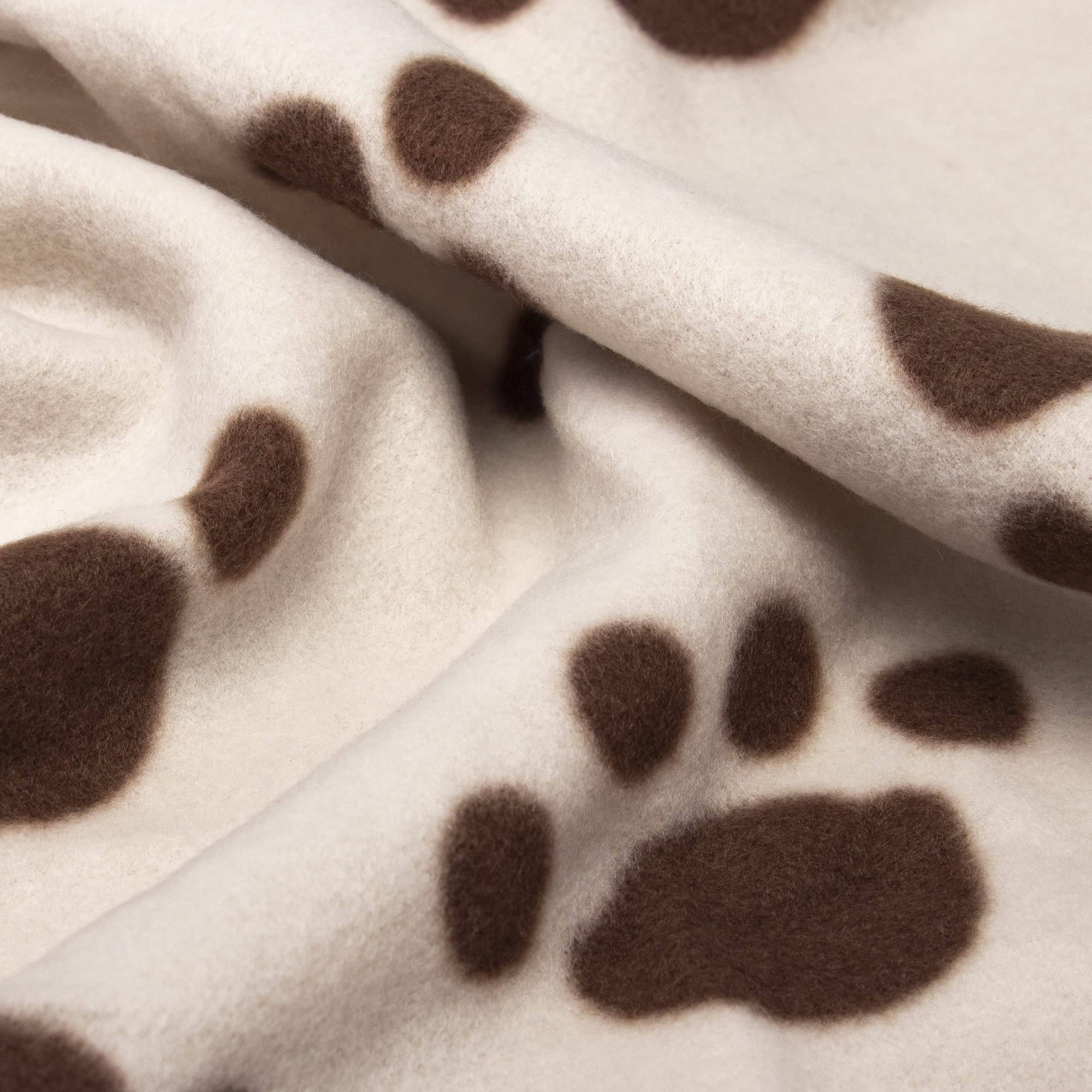 Petface Soft Cosy Fleece Comforter Paw Prints Blanket for Dogs | 100 x 70 cm