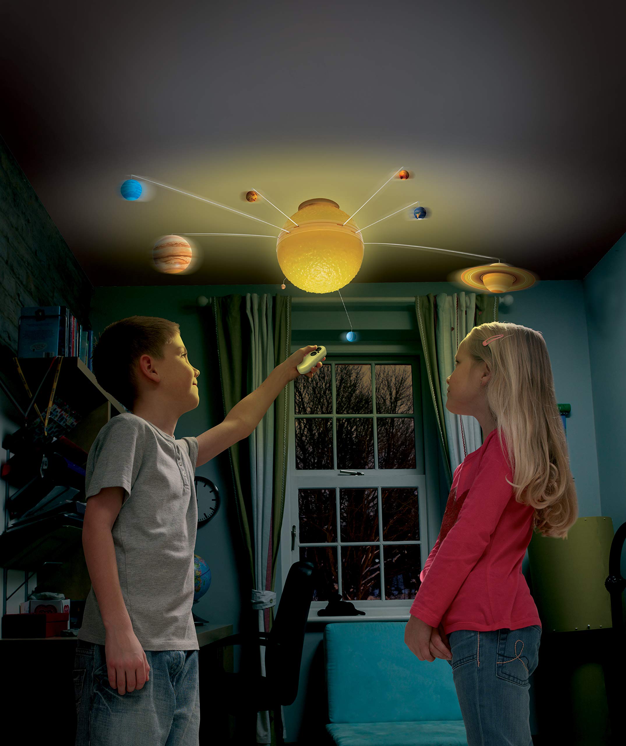 Brainstorm Toys My Very Own Solar System Nightlight - Remote-Controlled 85cm STEM Mobile 9